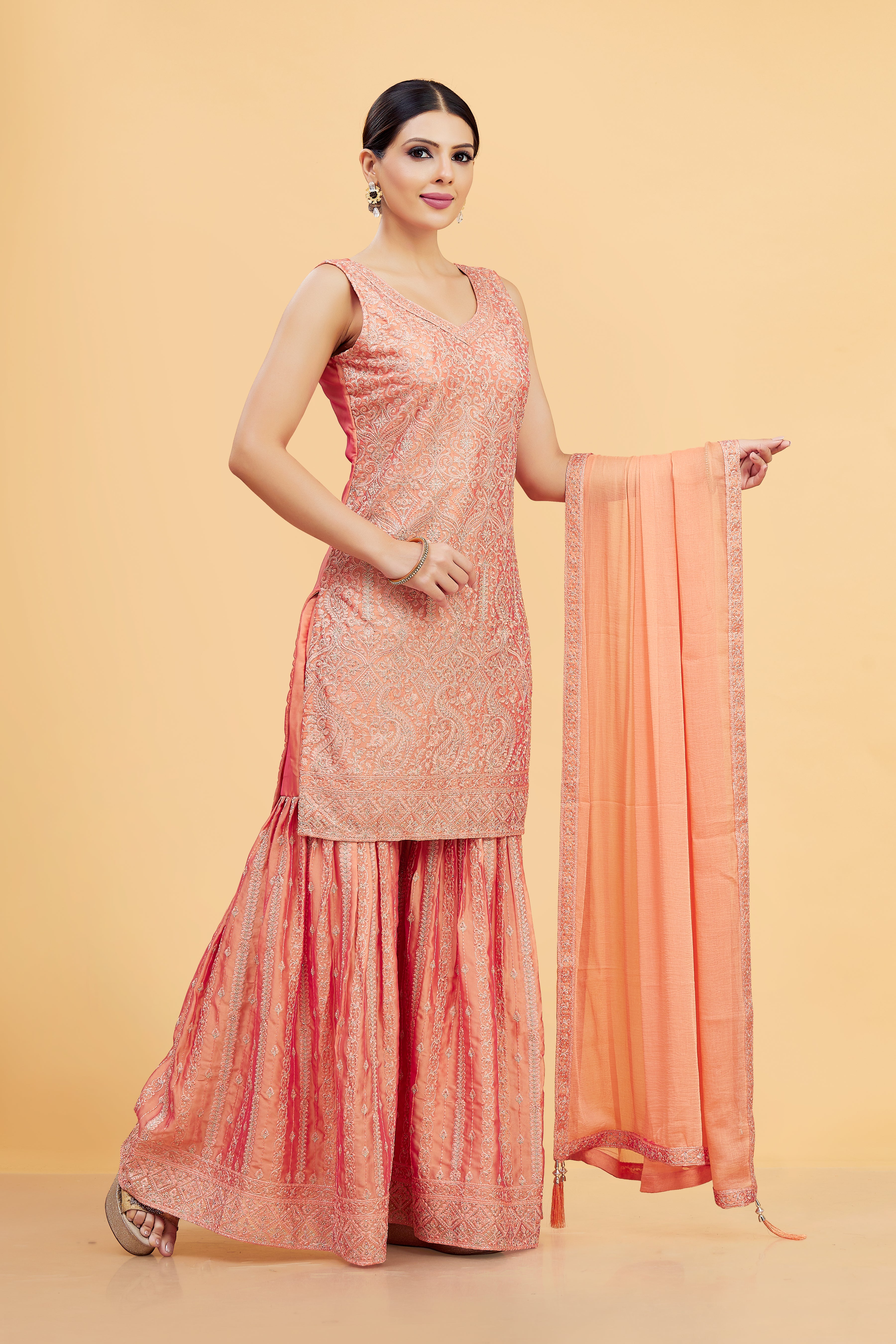 Riya Sharara Suit - Roop Darshan