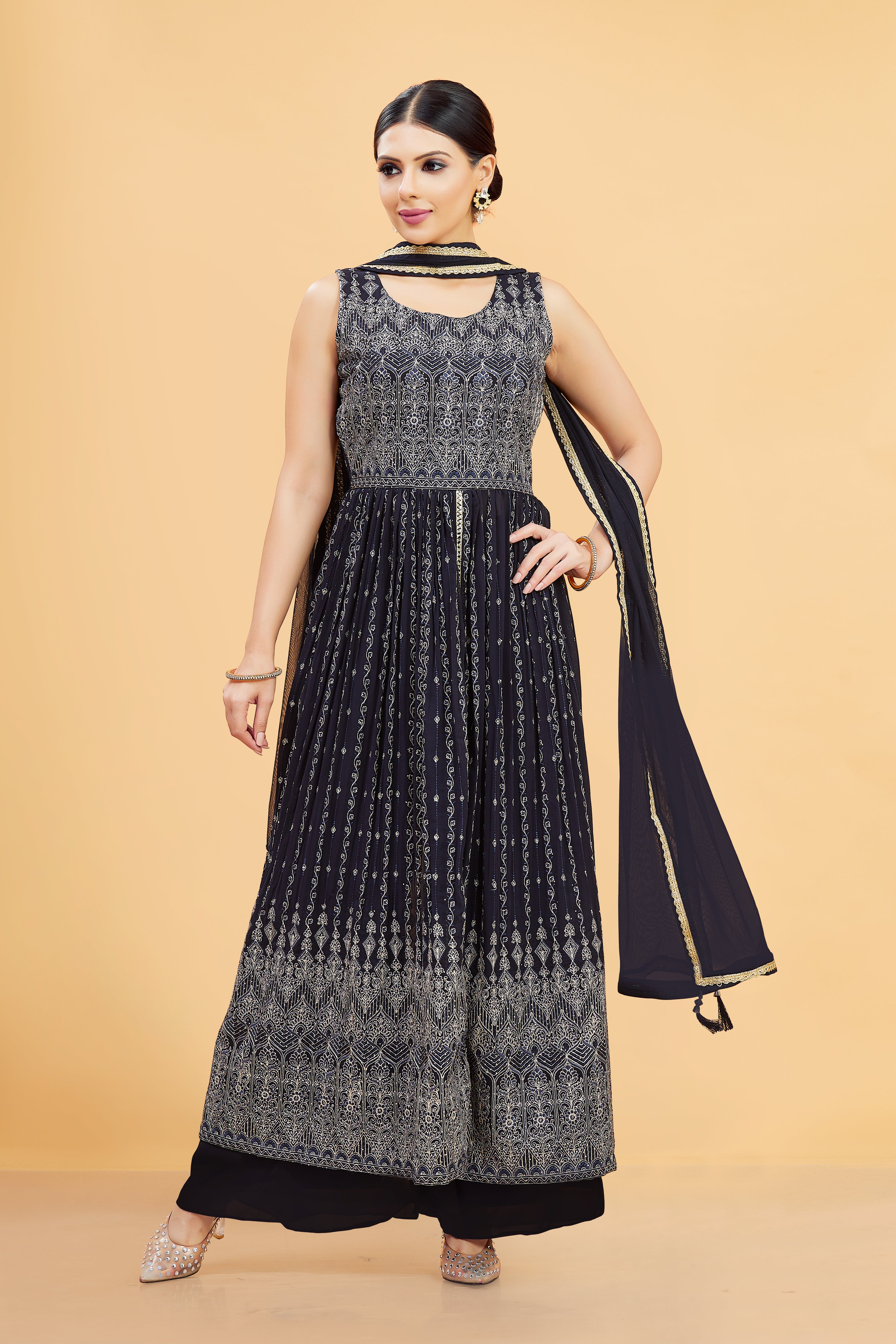 Maya Plazzo Suit - Roop Darshan