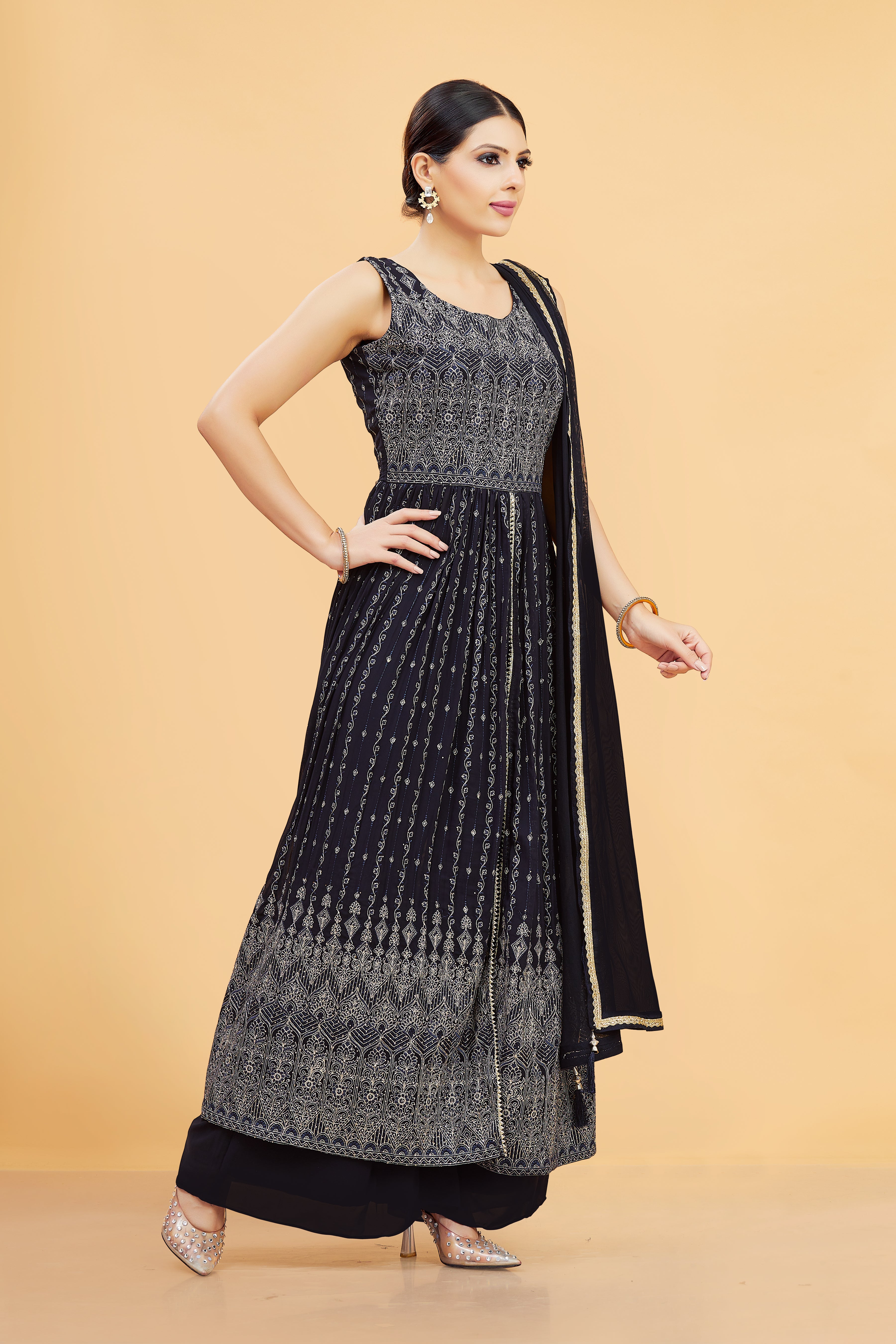 Maya Plazzo Suit - Roop Darshan