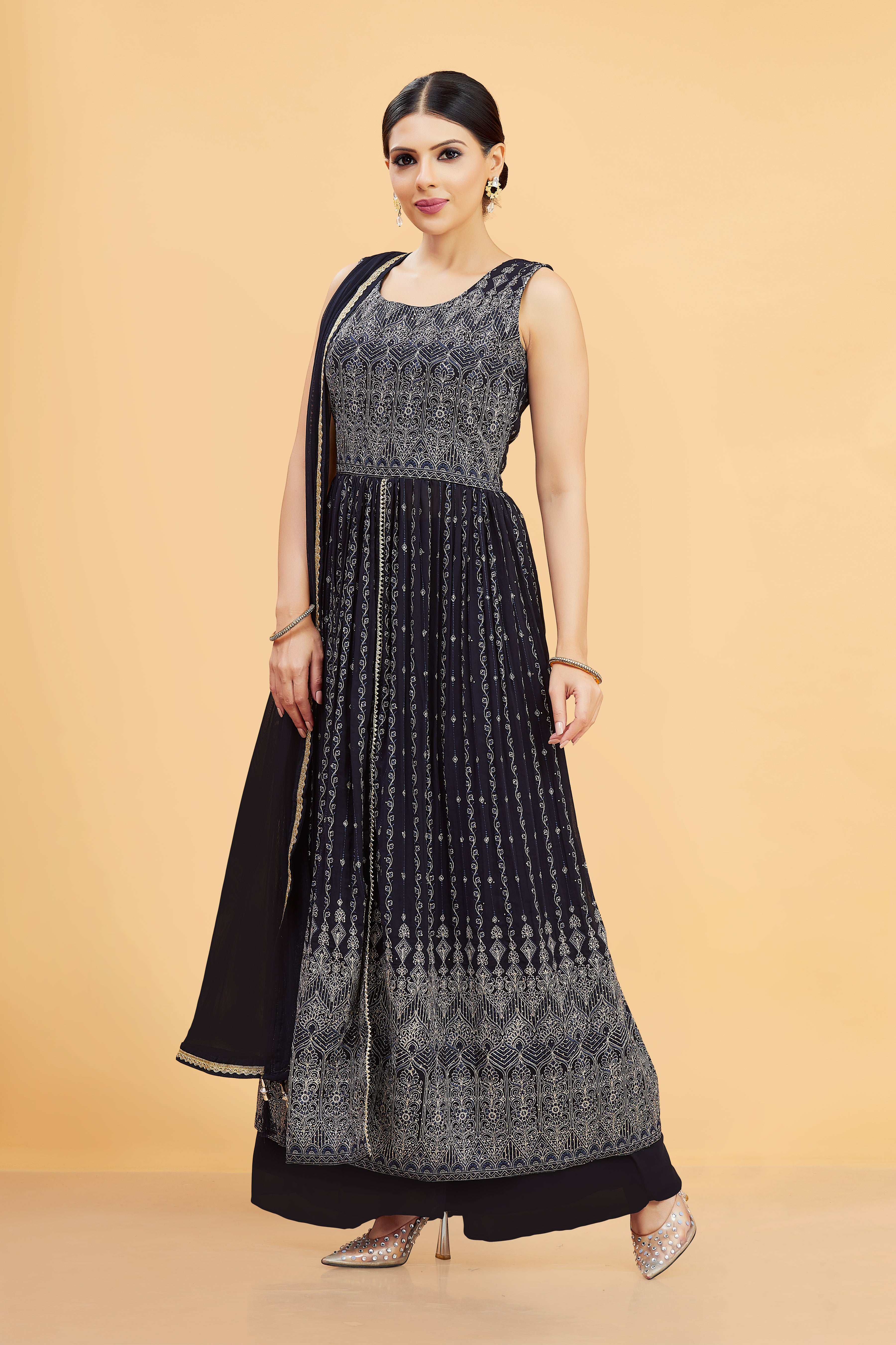Maya Plazzo Suit - Roop Darshan