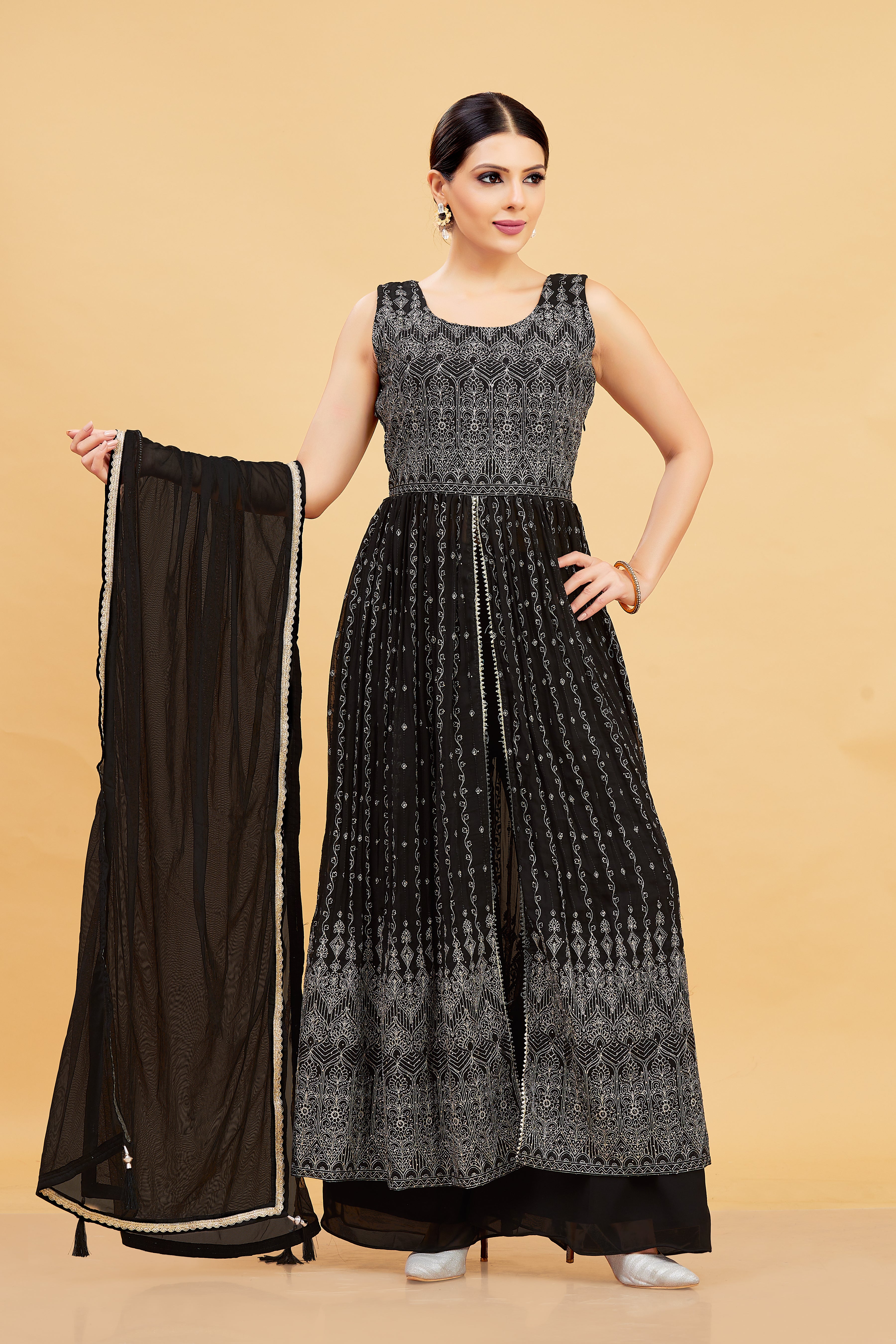 Maya Plazzo Suit - Roop Darshan