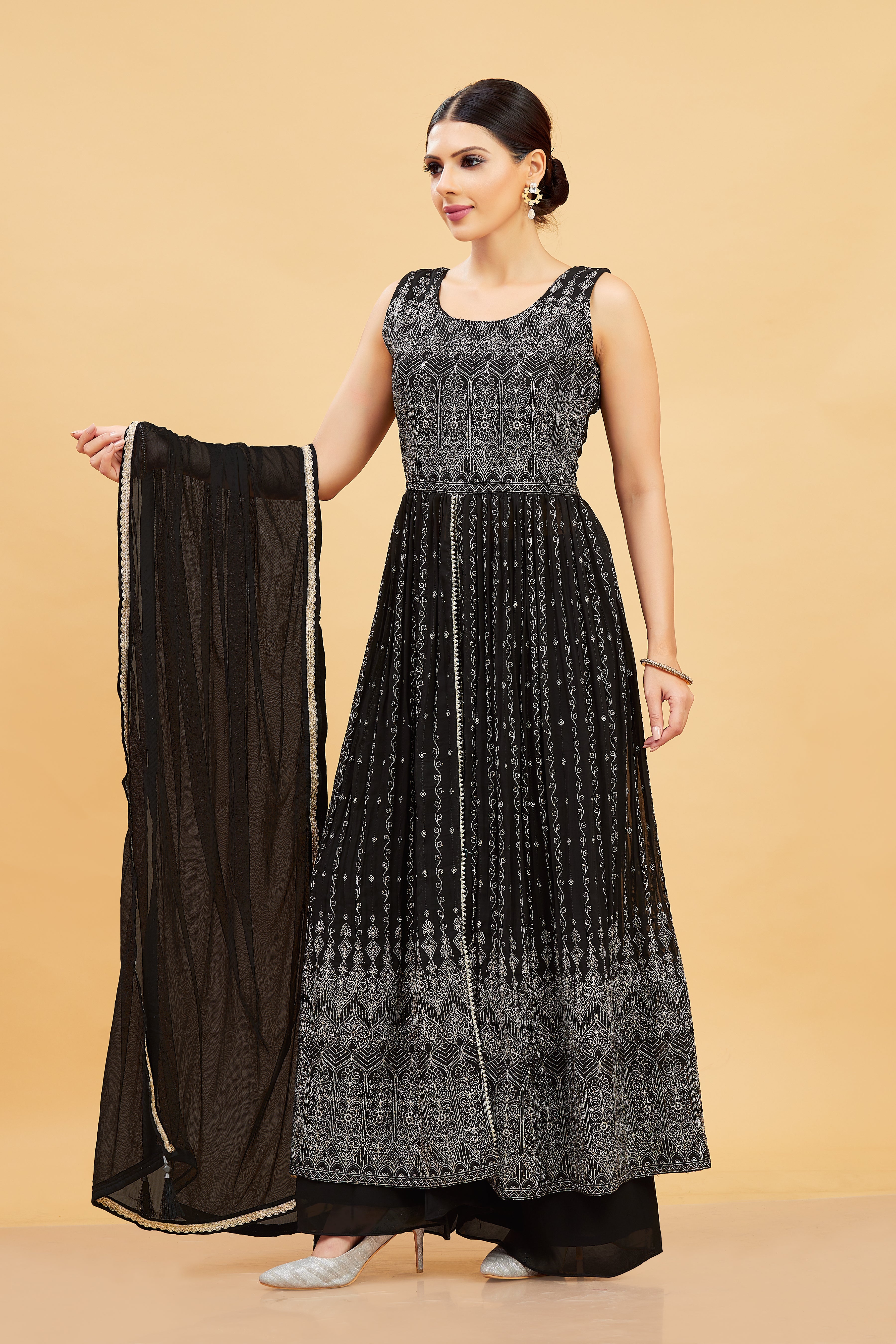 Maya Plazzo Suit - Roop Darshan