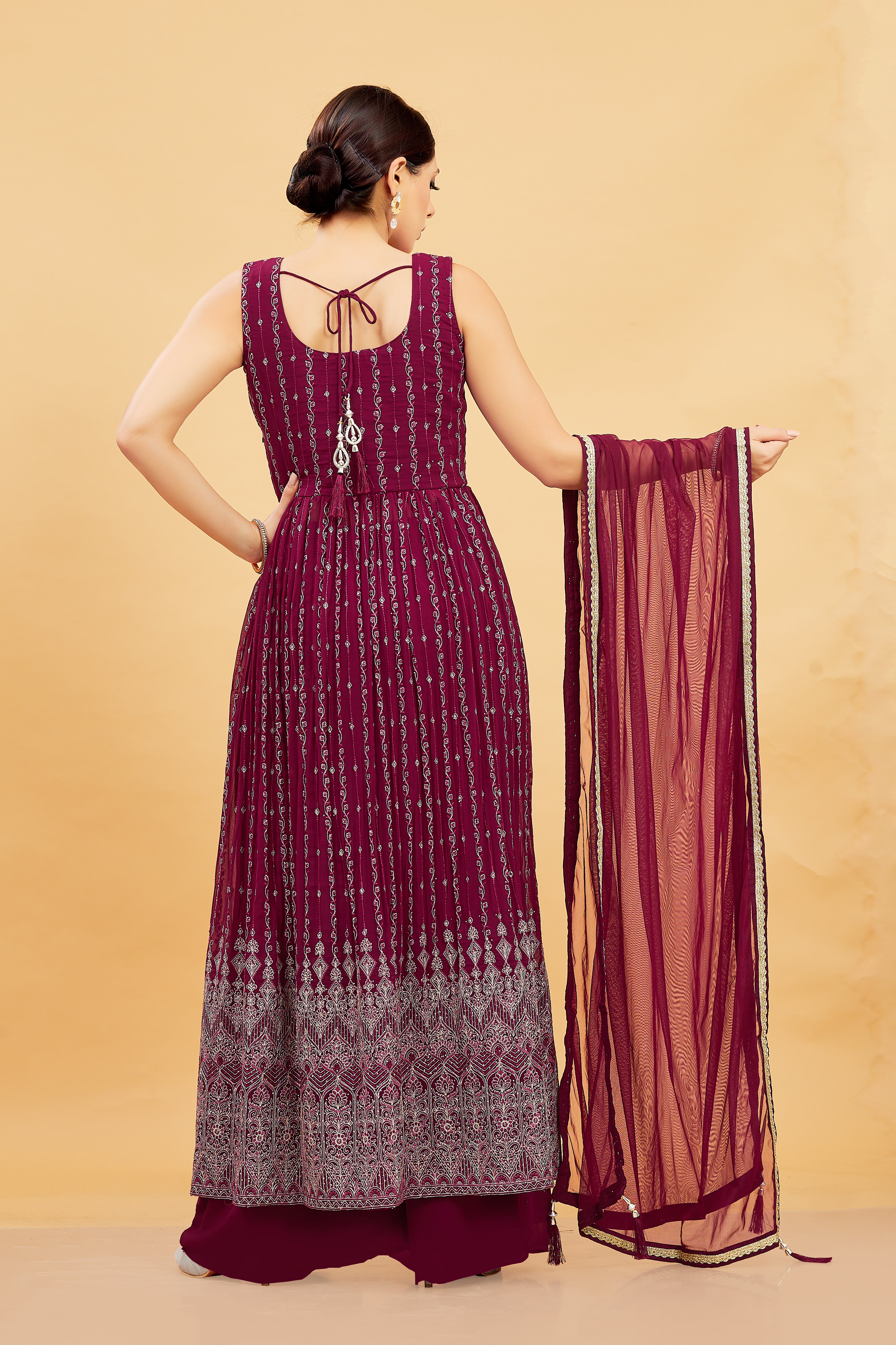 Maya Plazzo Suit - Roop Darshan
