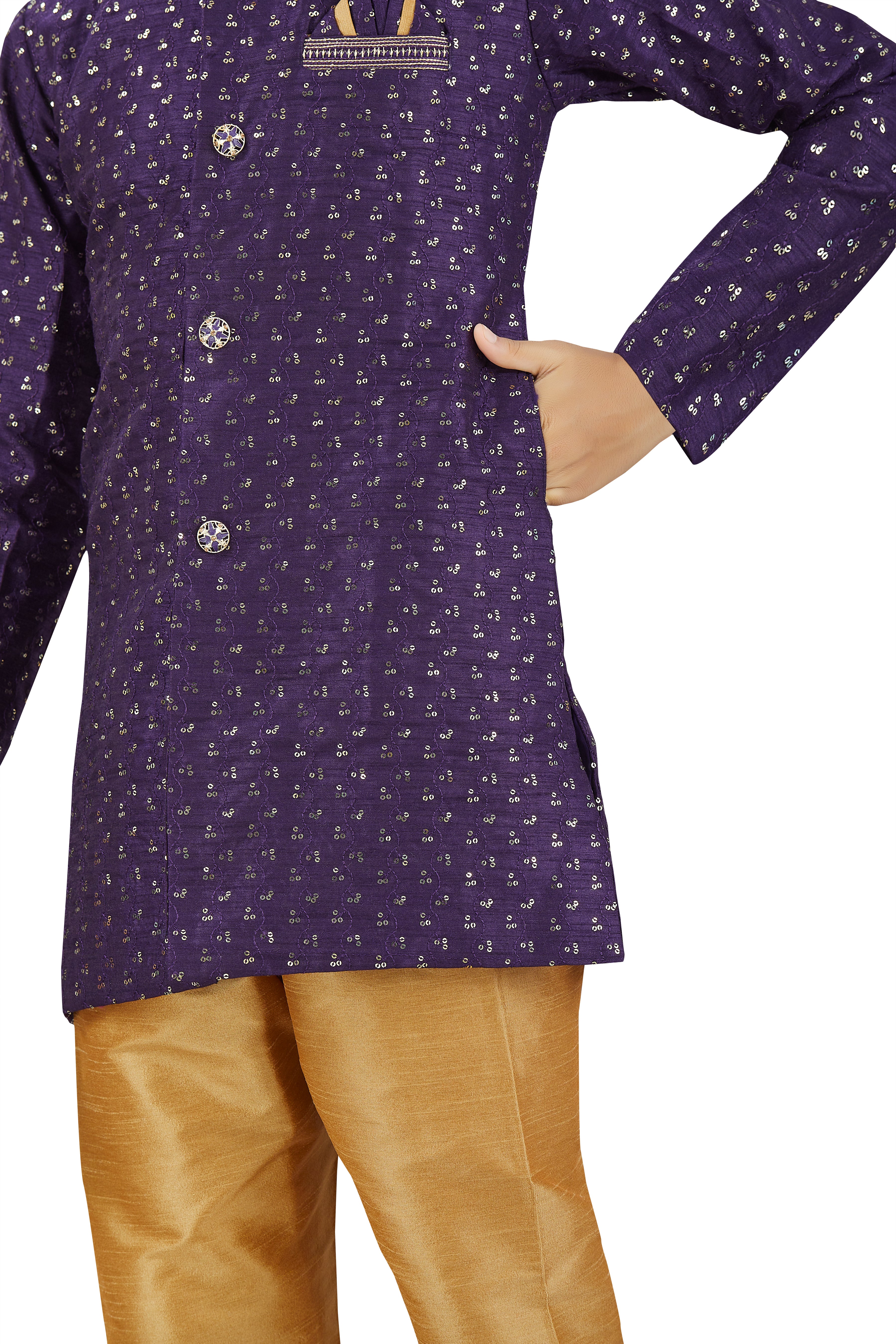 Boys Silk Kurta Set - Roop Darshan