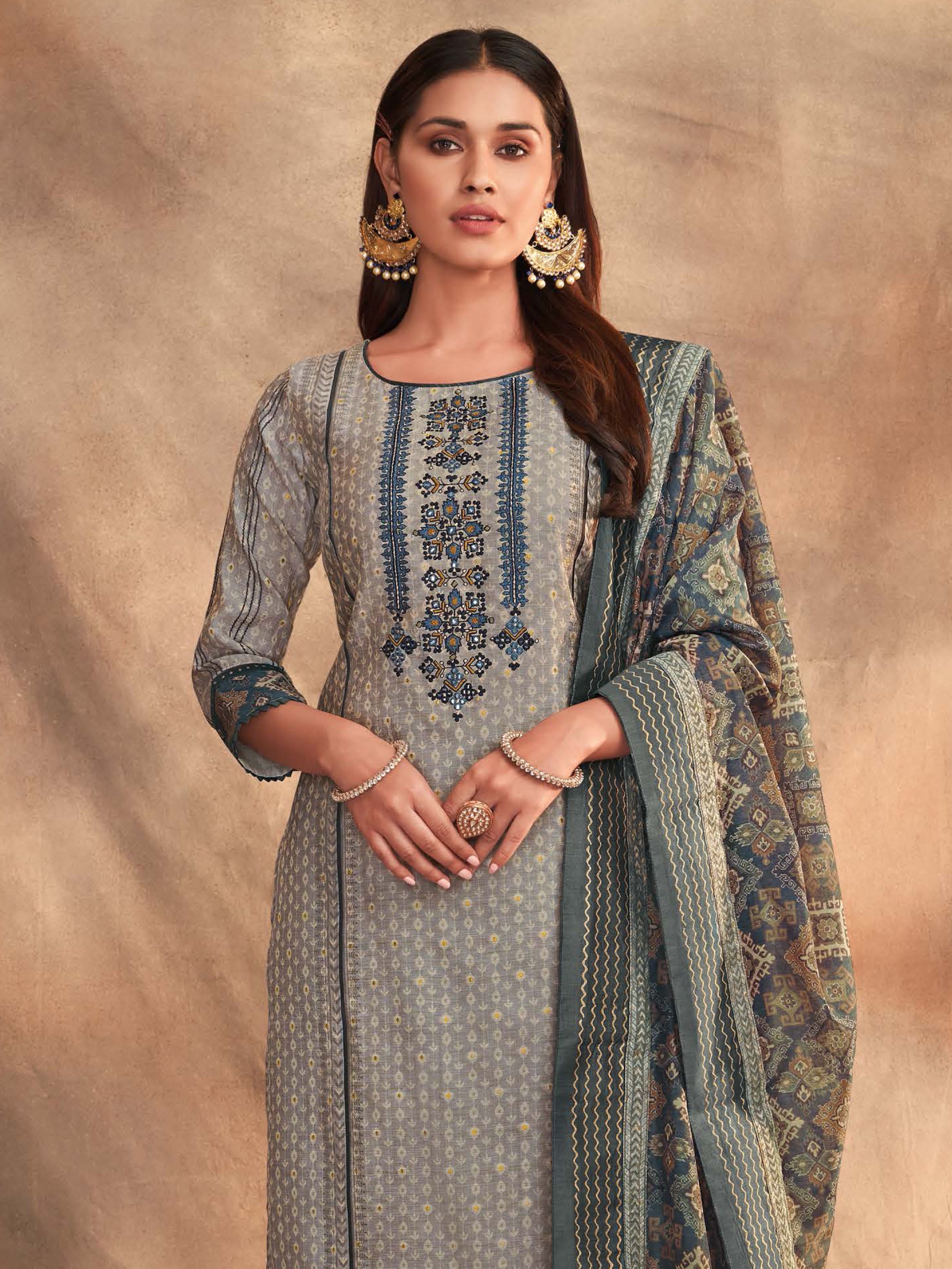 Saniya Straight Suit - Roop Darshan
