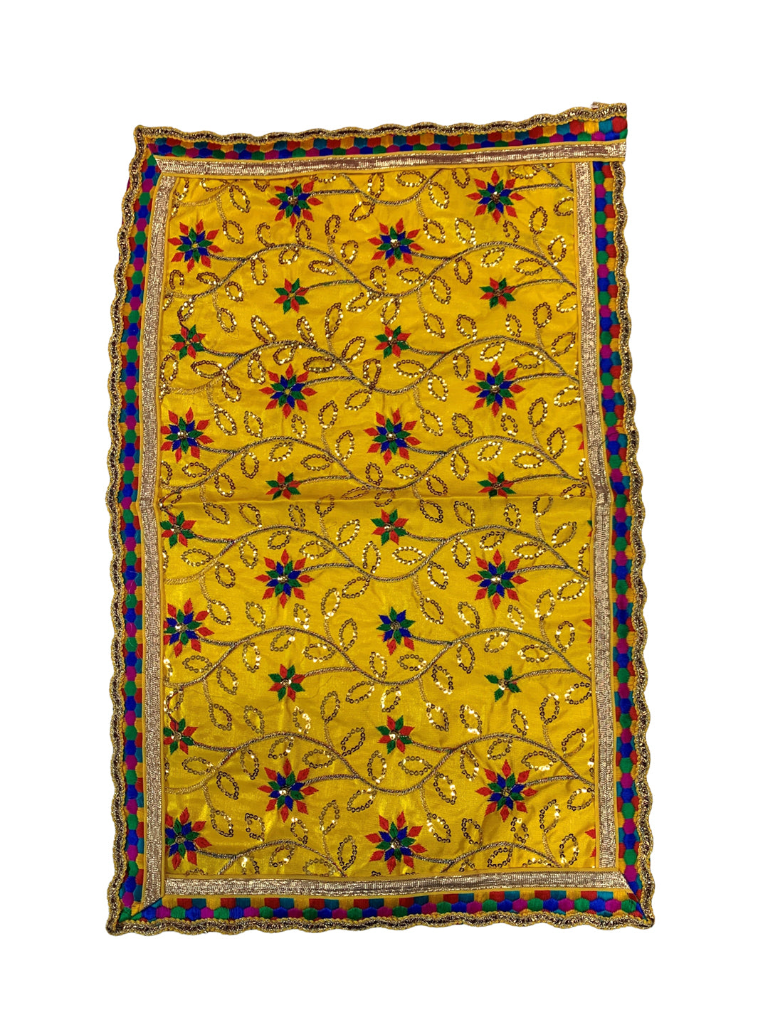 Embroidered Mata Chunri 50cm x 32cm - Roop Darshan