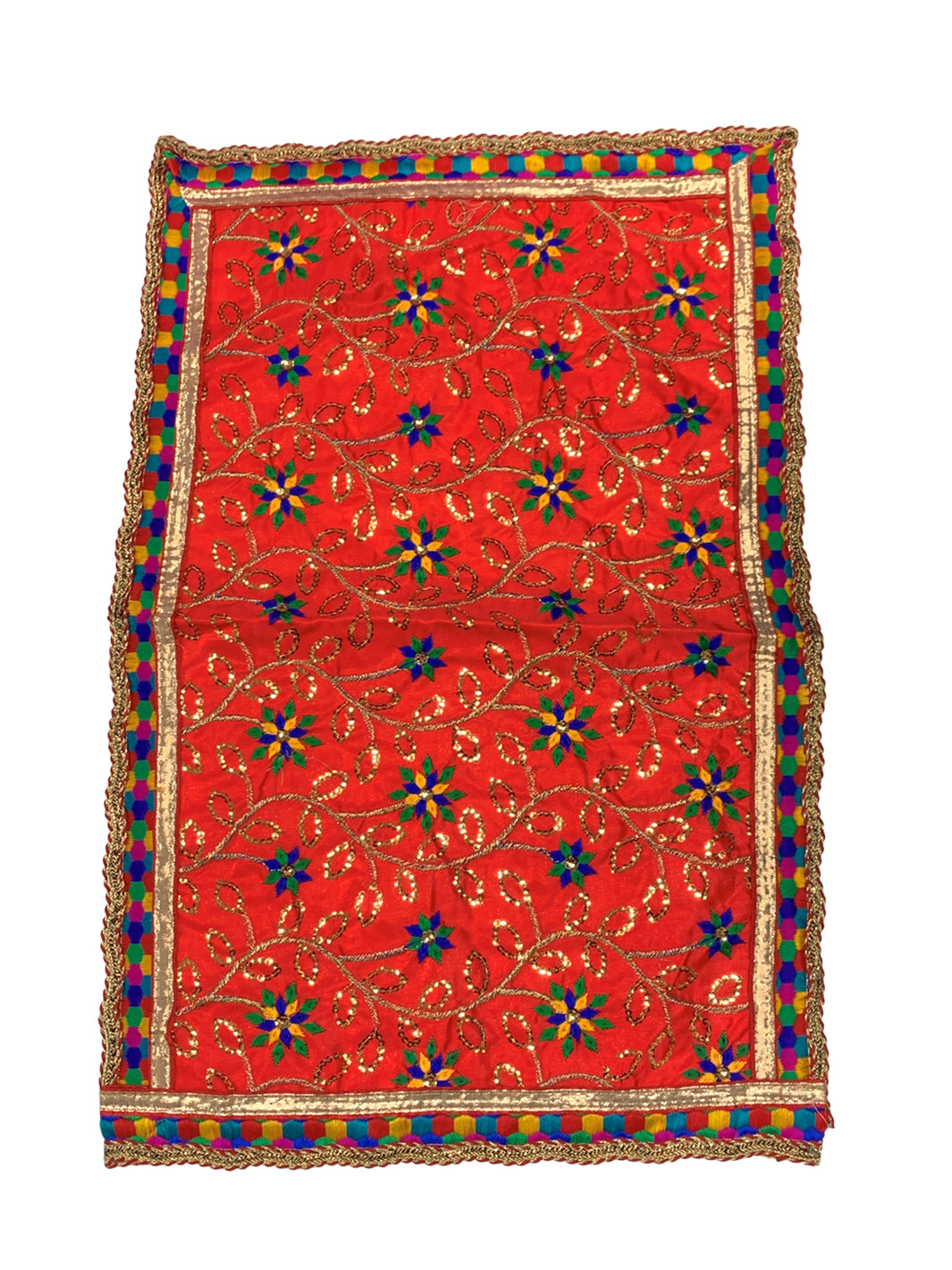 Embroidered Mata Chunri 50cm x 32cm - Roop Darshan