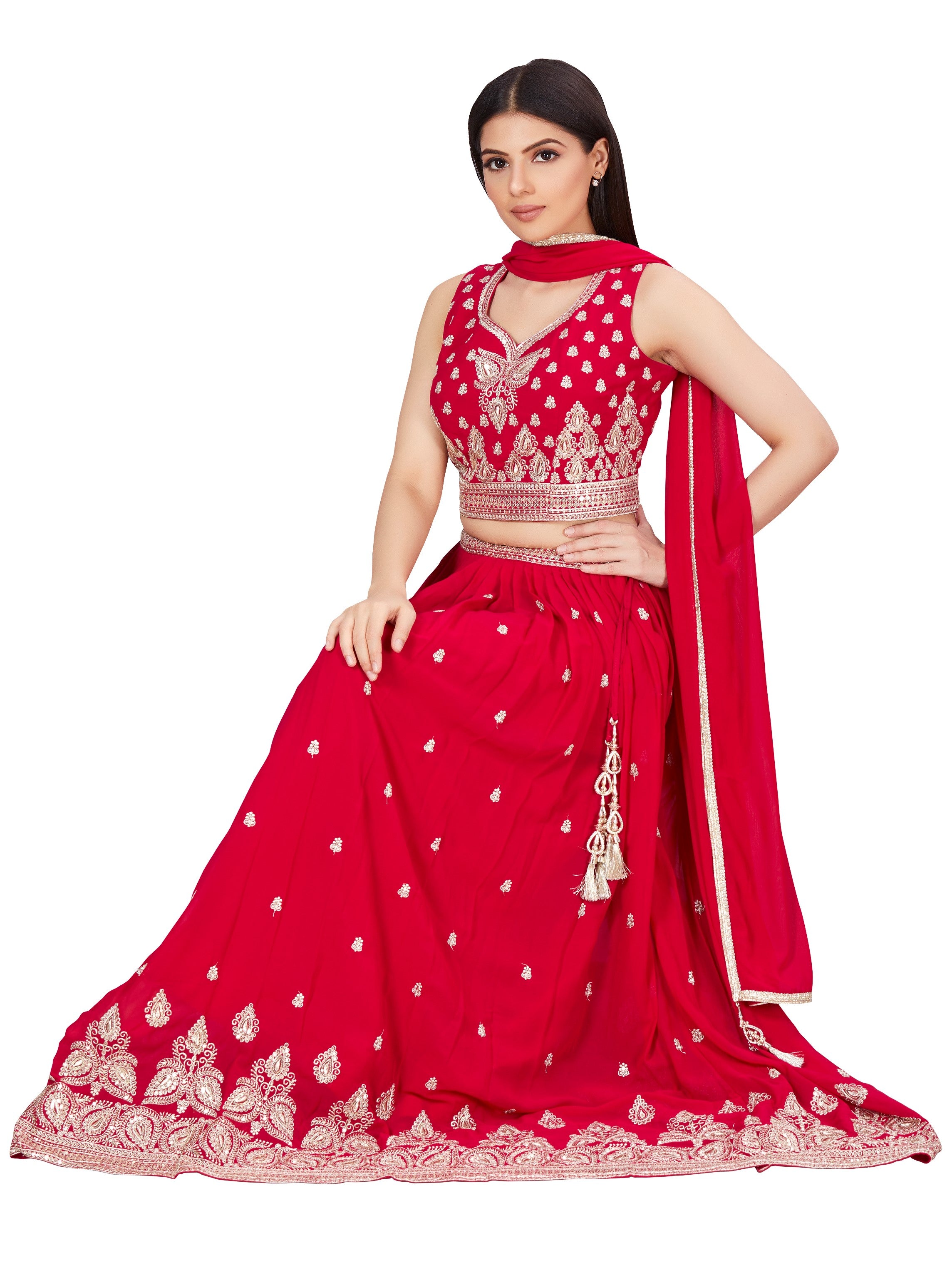 Neela Lehenga Choli - Roop Darshan