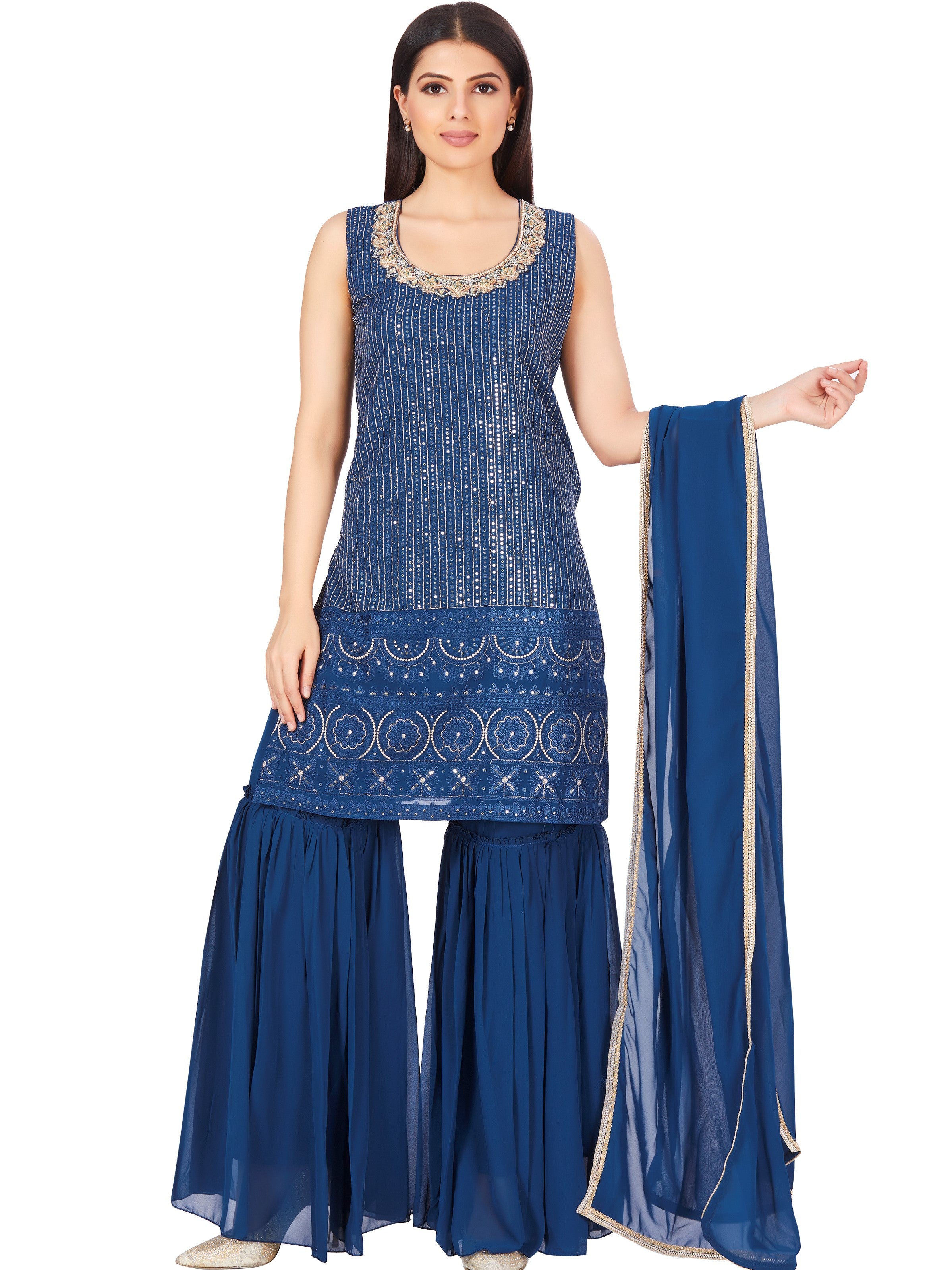 Dirsa Sharara Suit - Roop Darshan