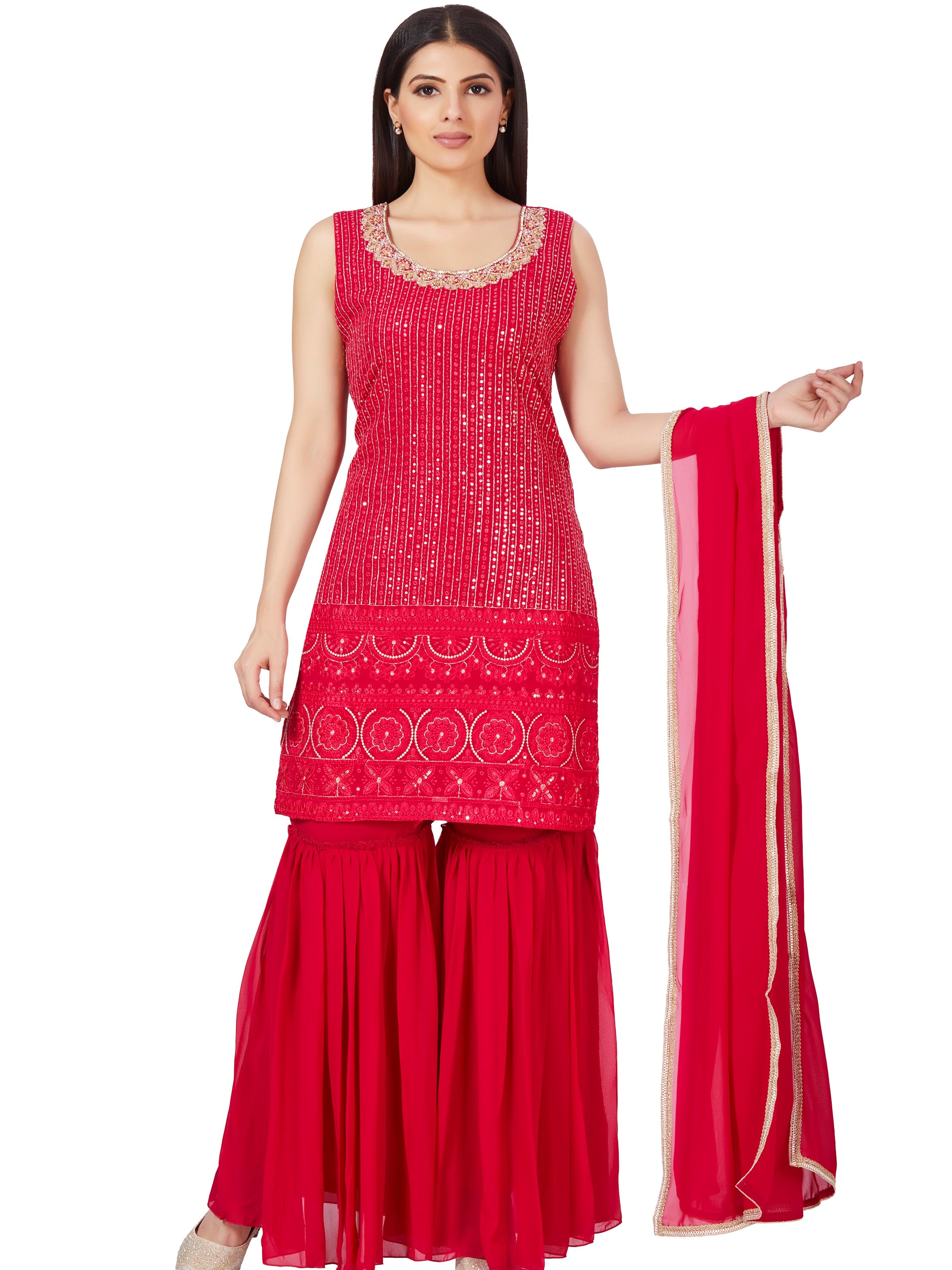 Dirsa Sharara Suit - Roop Darshan