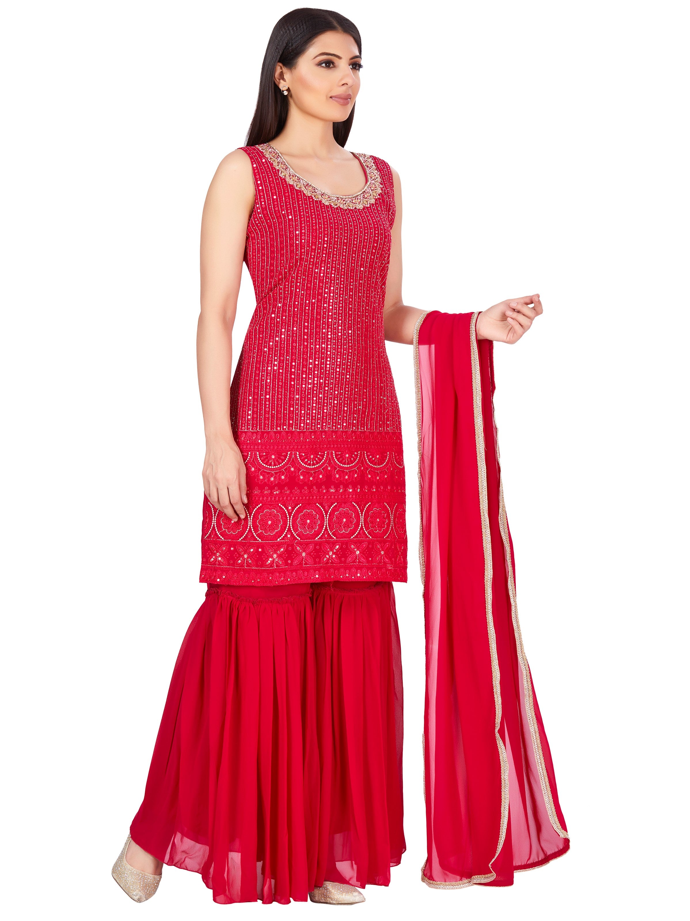 Dirsa Sharara Suit - Roop Darshan