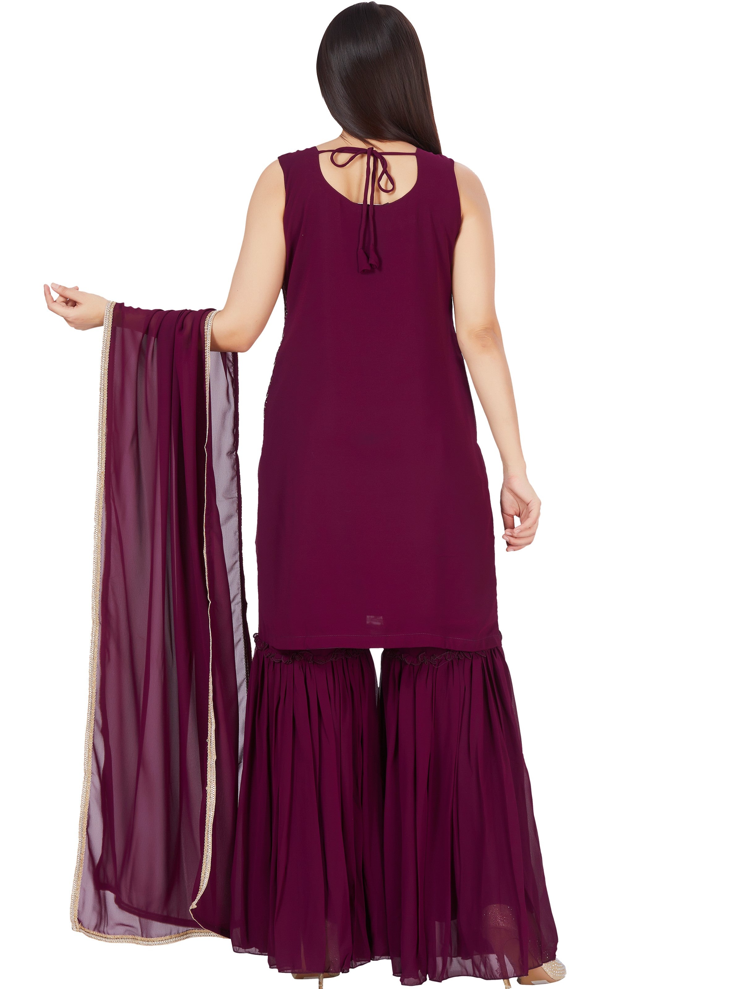 Dirsa Sharara Suit - Roop Darshan
