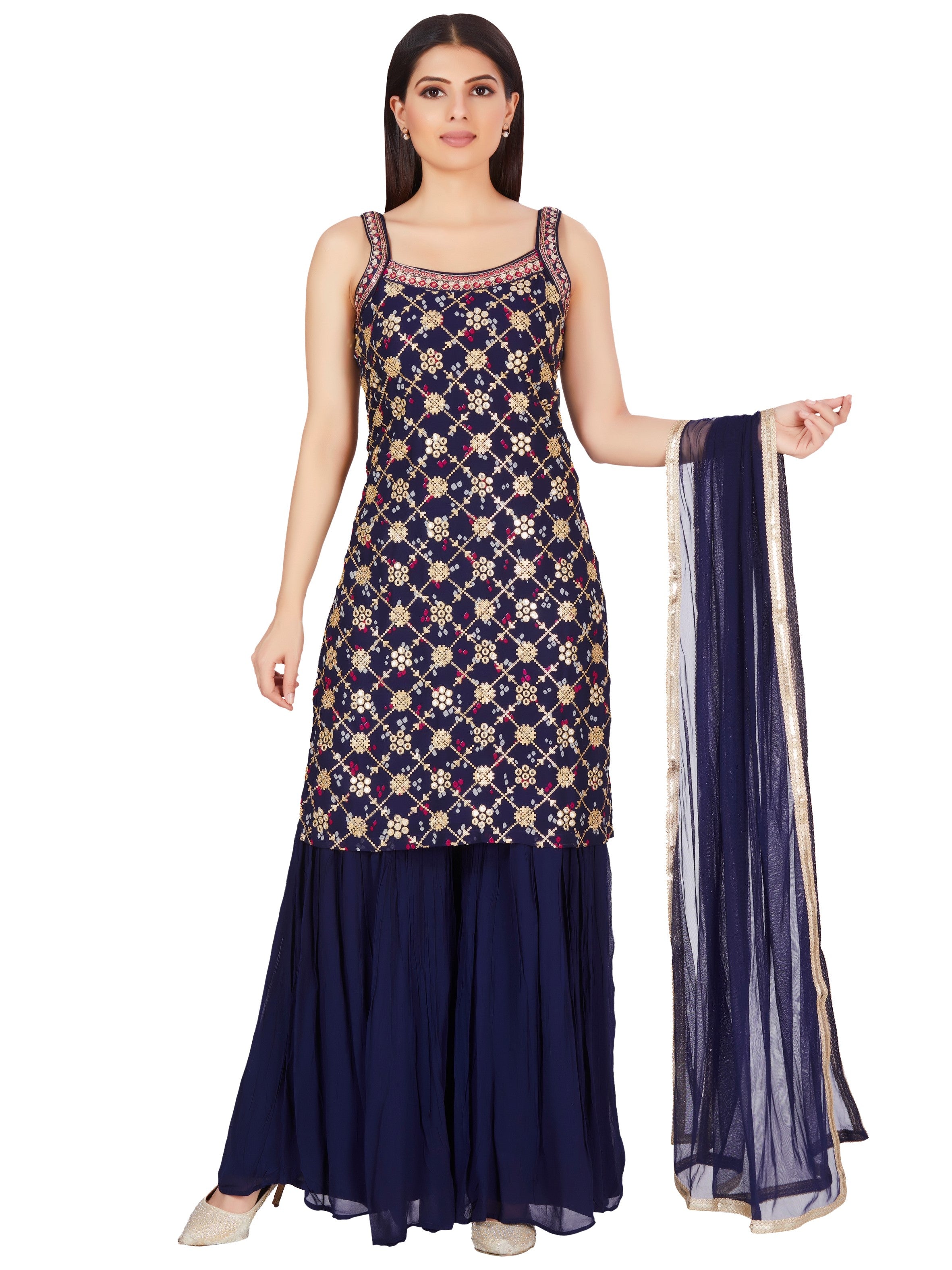 Kavita Sharara Suit - Roop Darshan