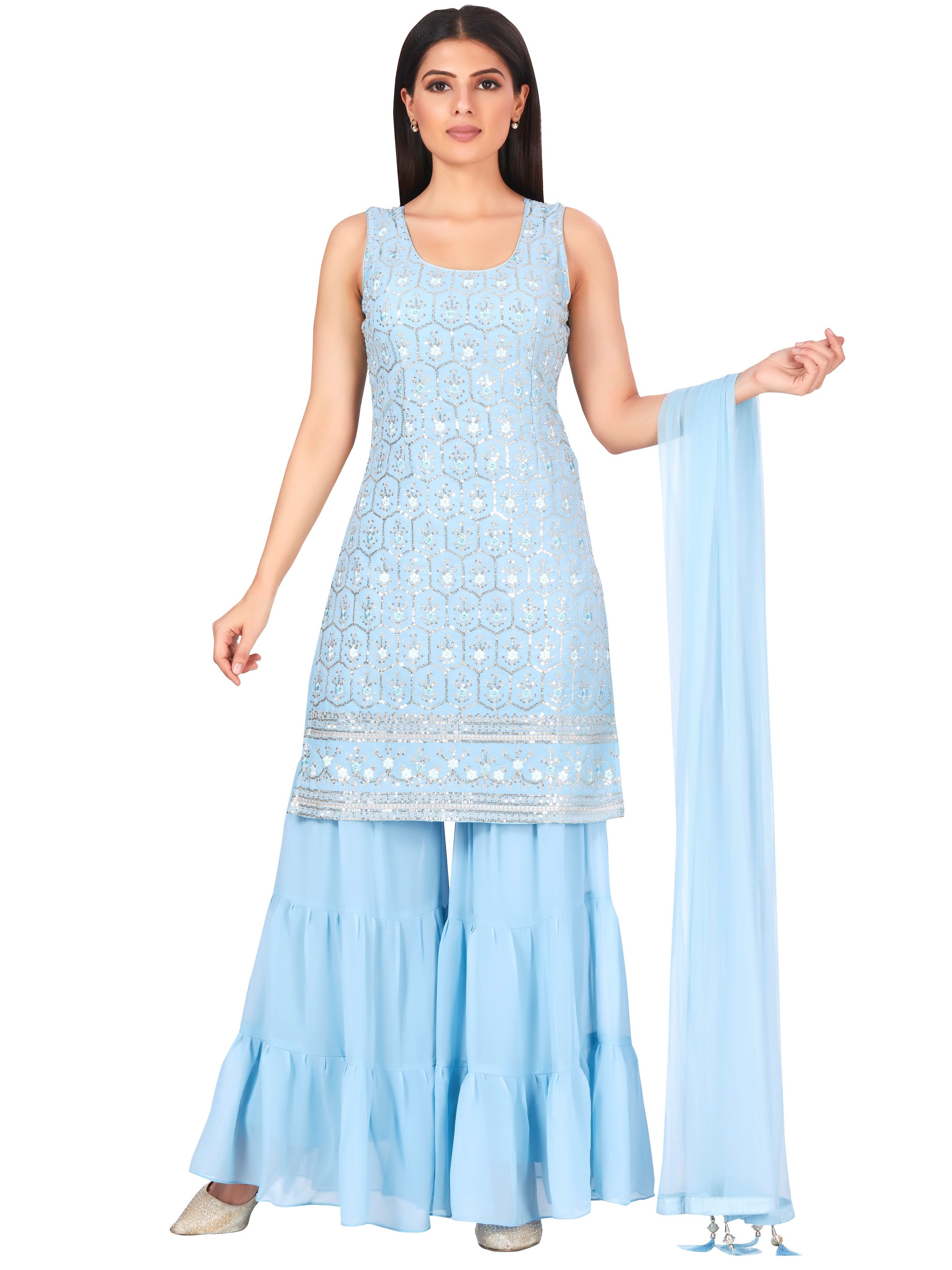 Afsana Sharara Suit - Roop Darshan