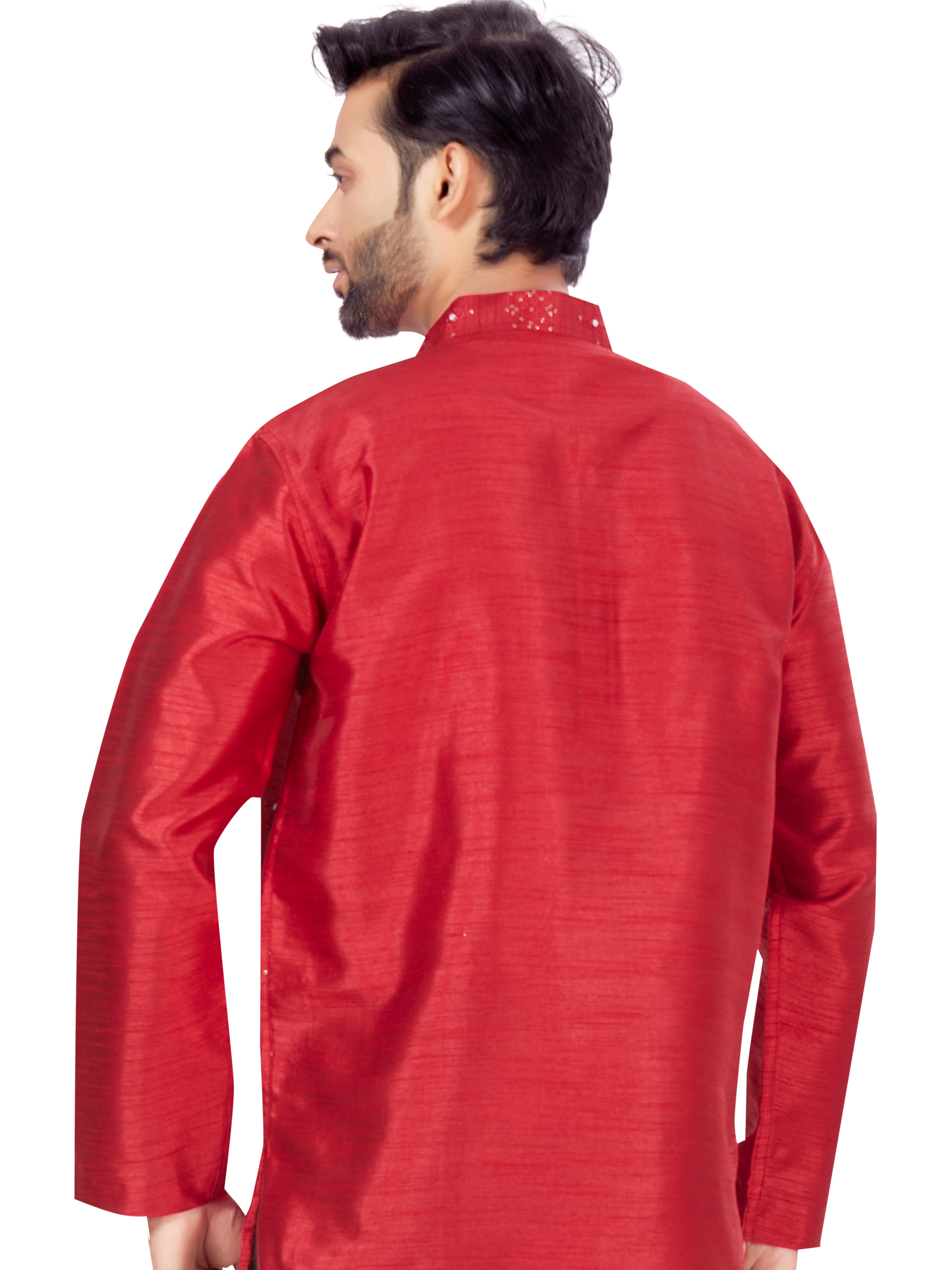 Mens Sequin Embroidered Kurti - Roop Darshan