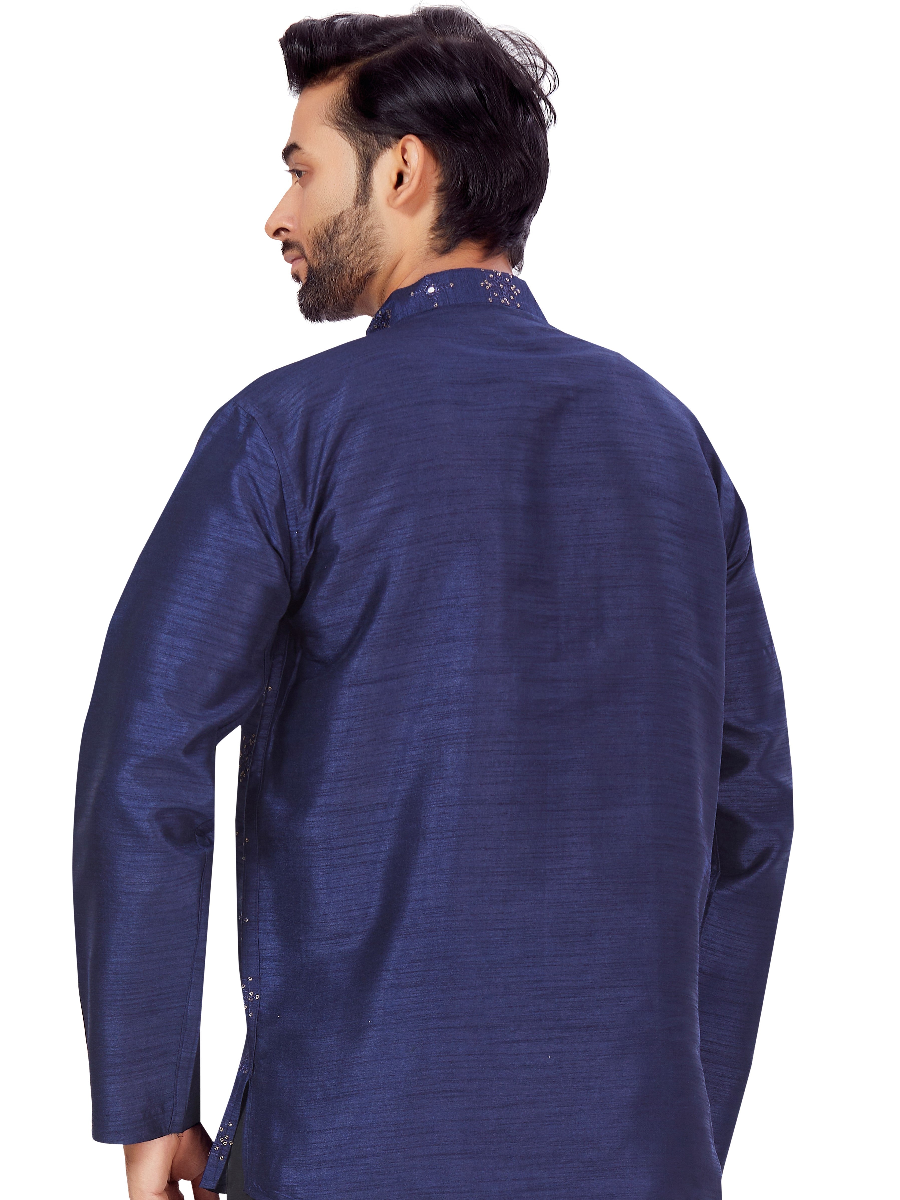 Mens Sequin Embroidered Kurti - Roop Darshan