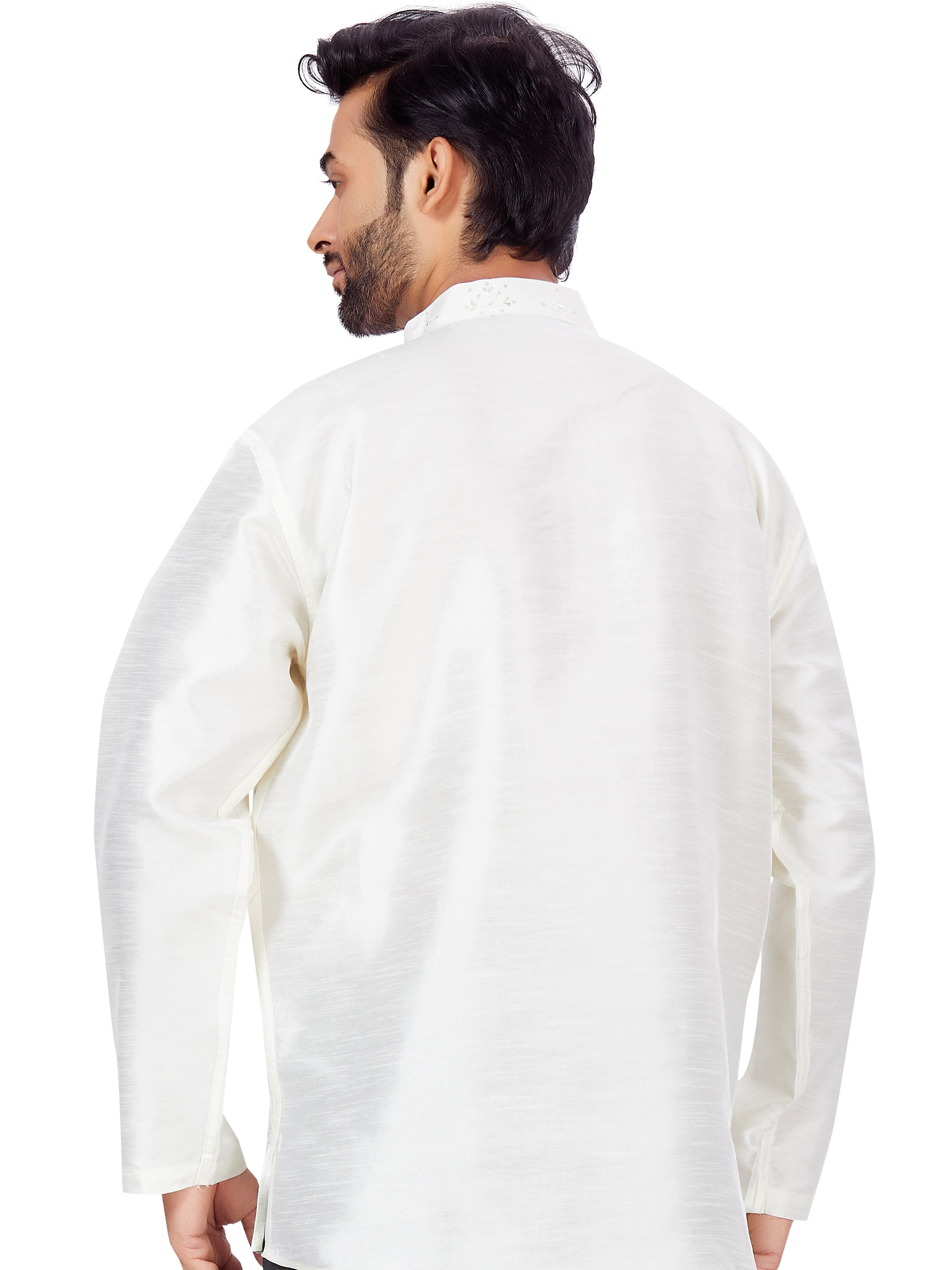 Mens Sequin Embroidered Kurti - Roop Darshan