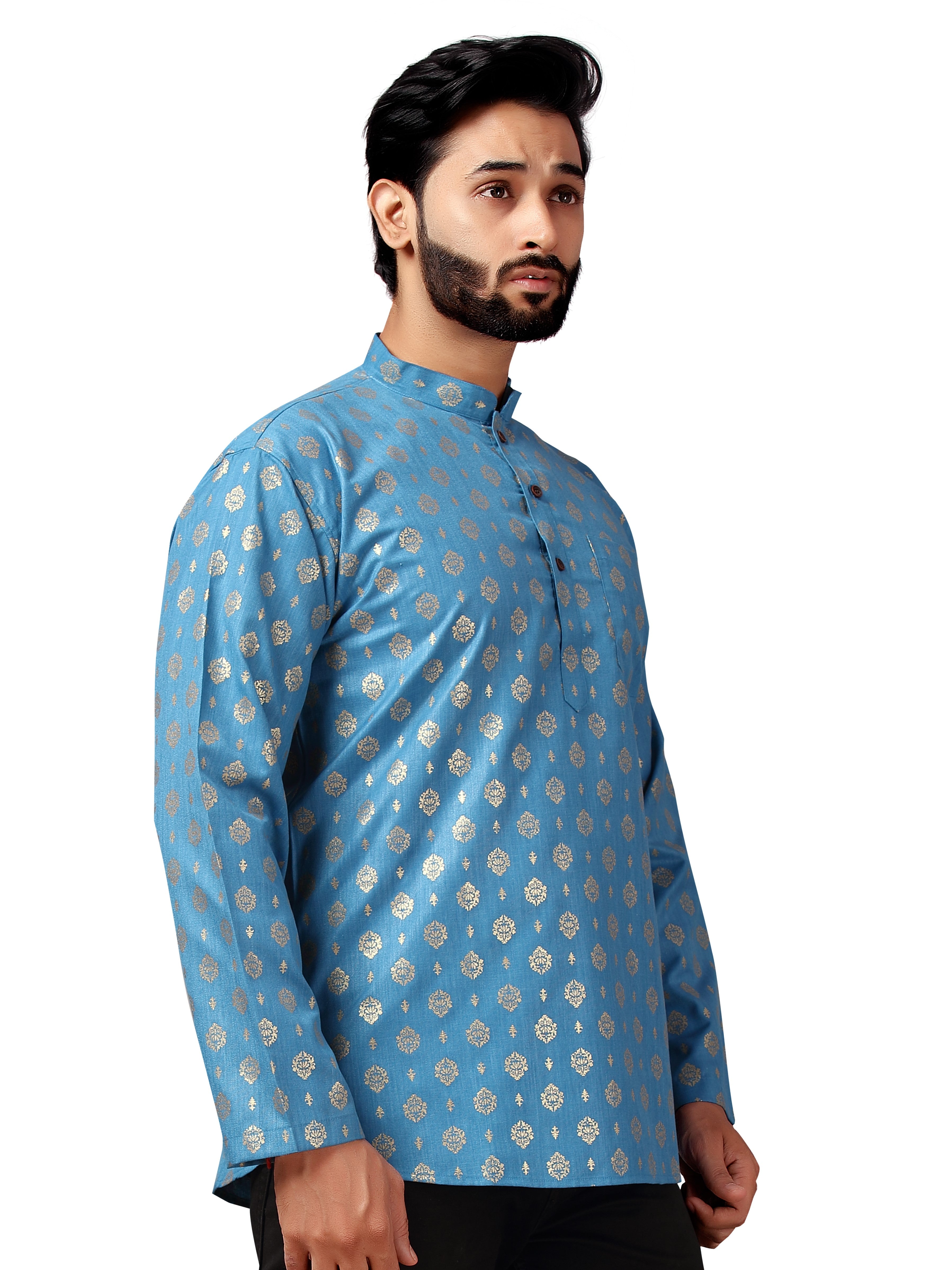 Mens Printed Kurti - Roop Darshan