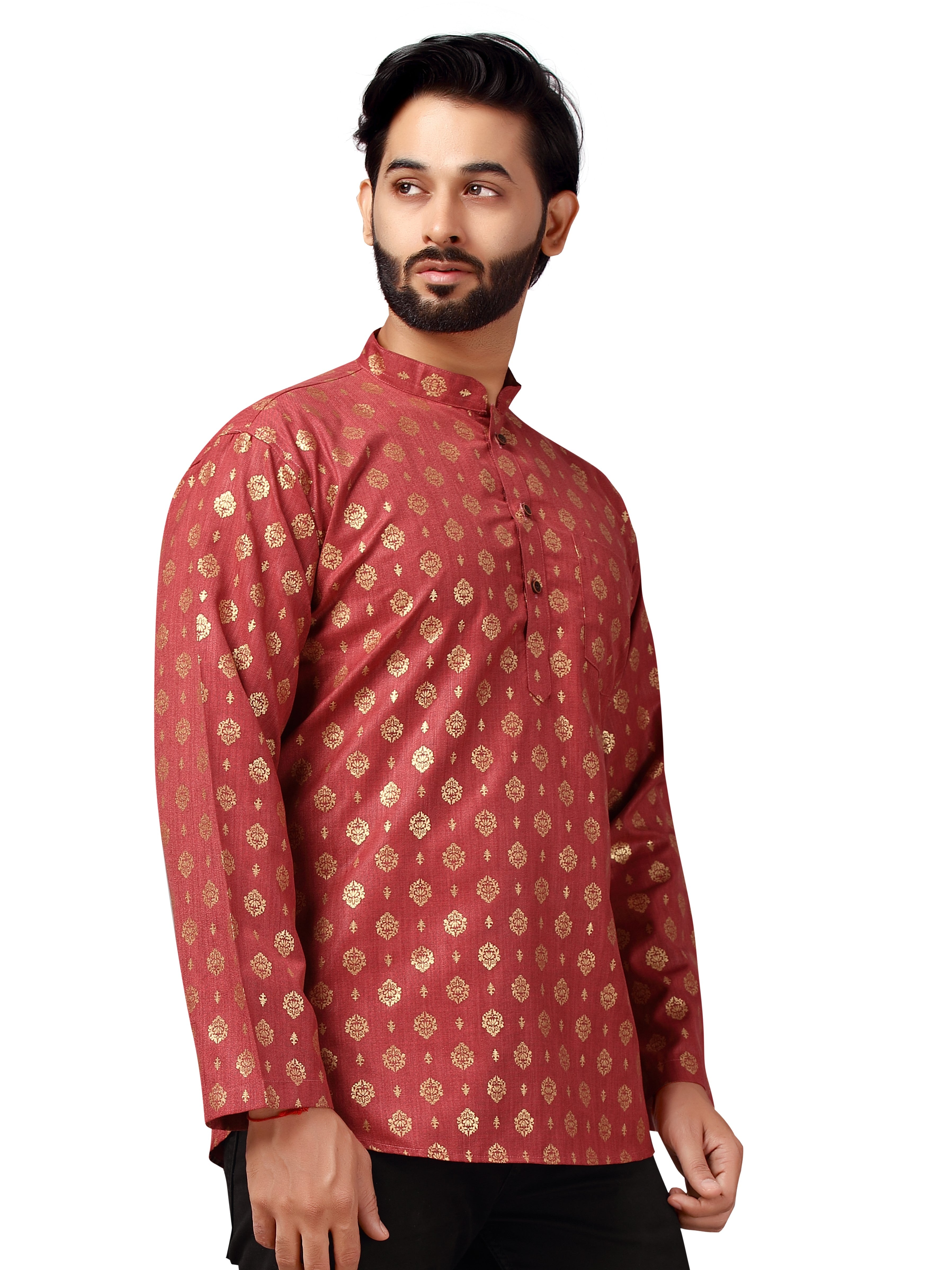 Mens Printed Kurti - Roop Darshan