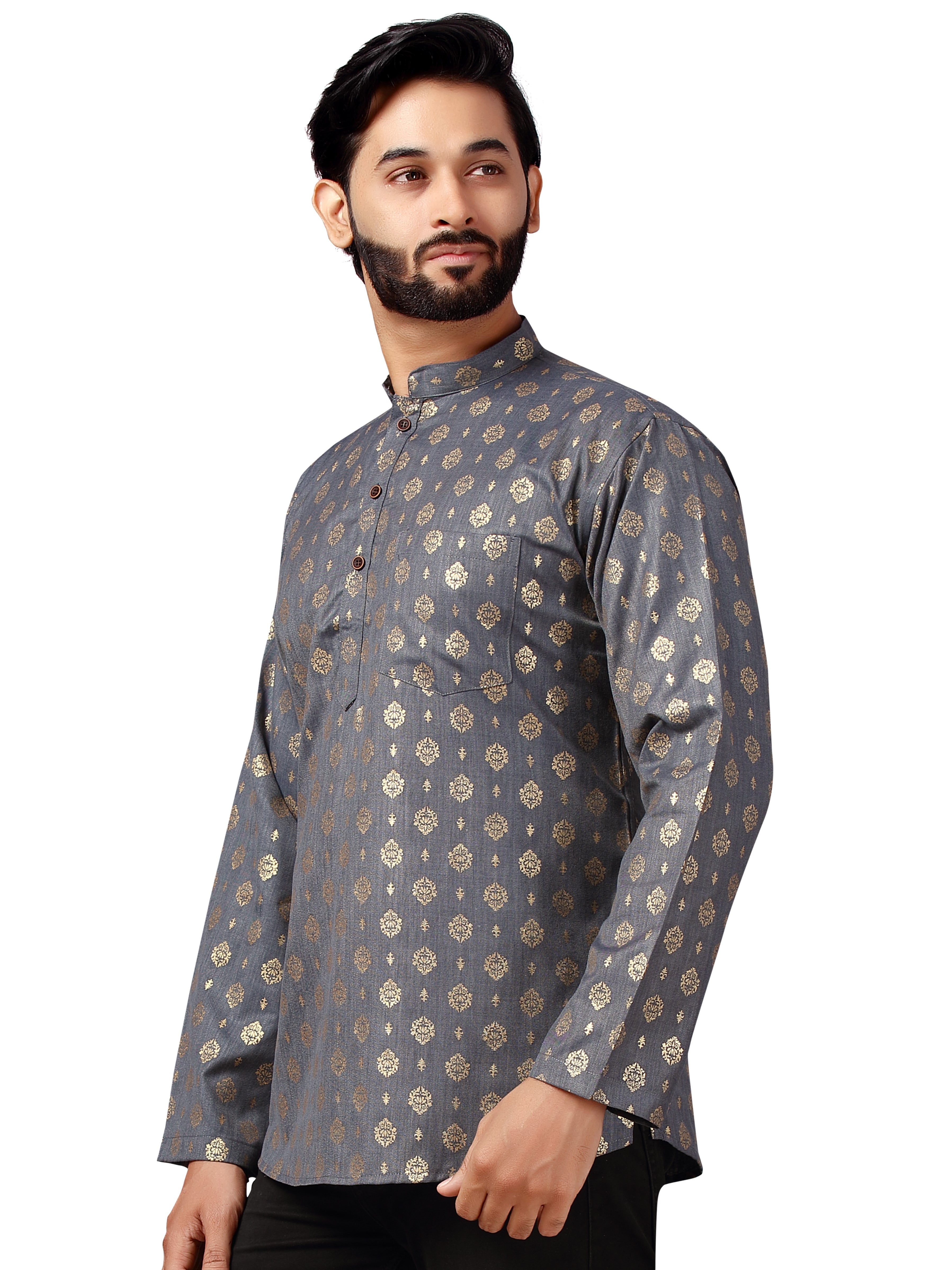 Mens Printed Kurti - Roop Darshan