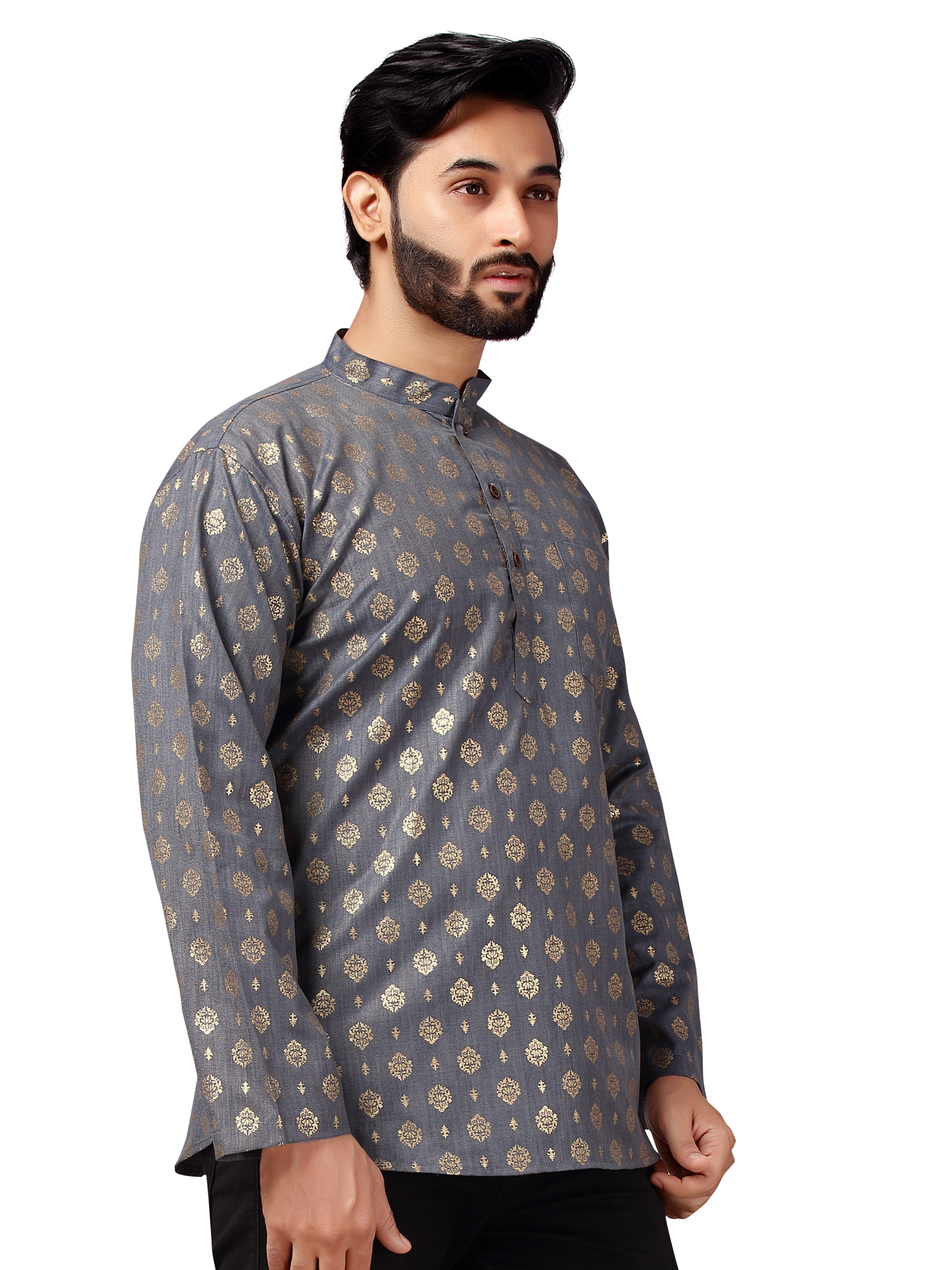 Mens Printed Kurti - Roop Darshan