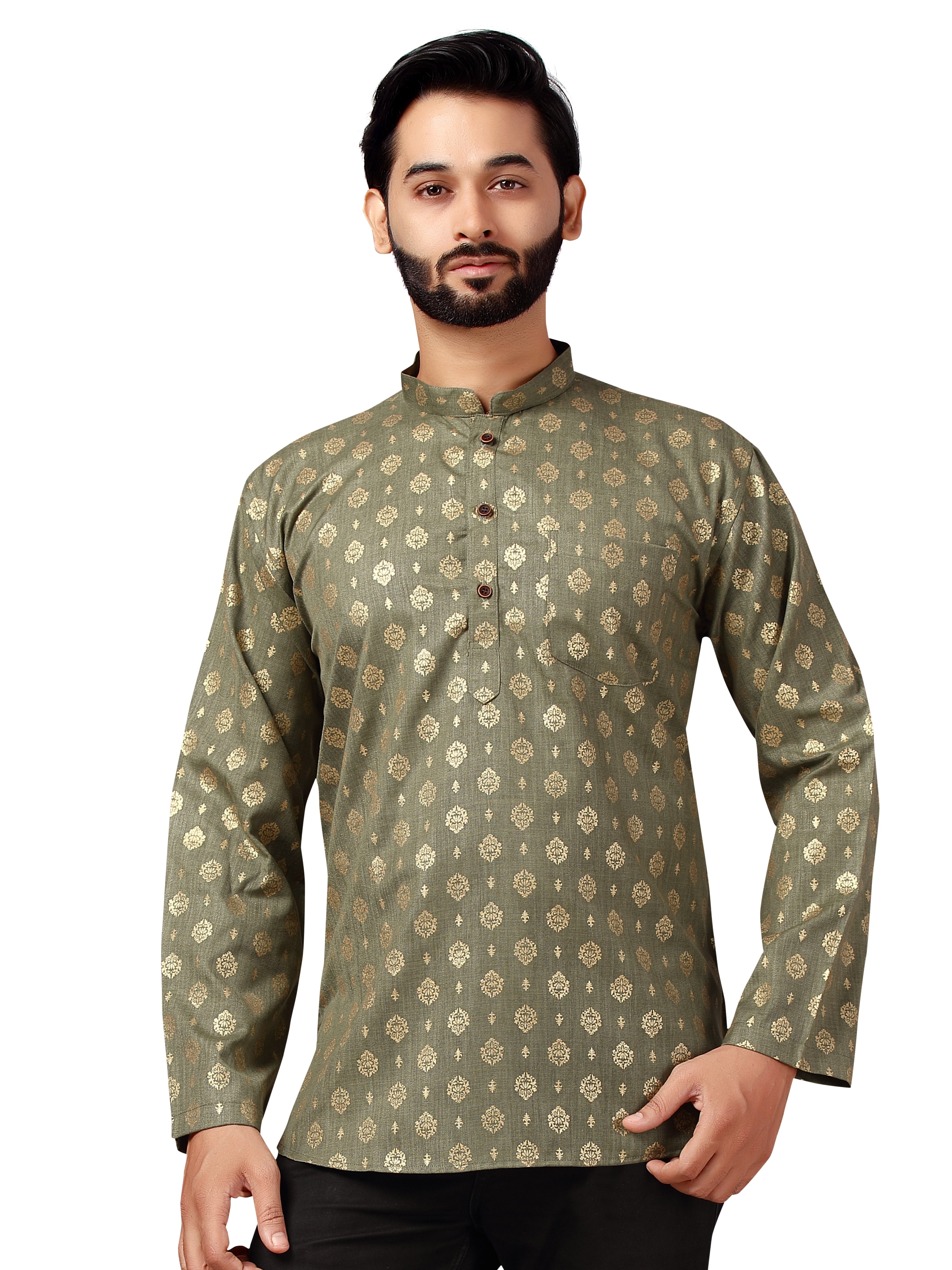 Mens Printed Kurti - Roop Darshan