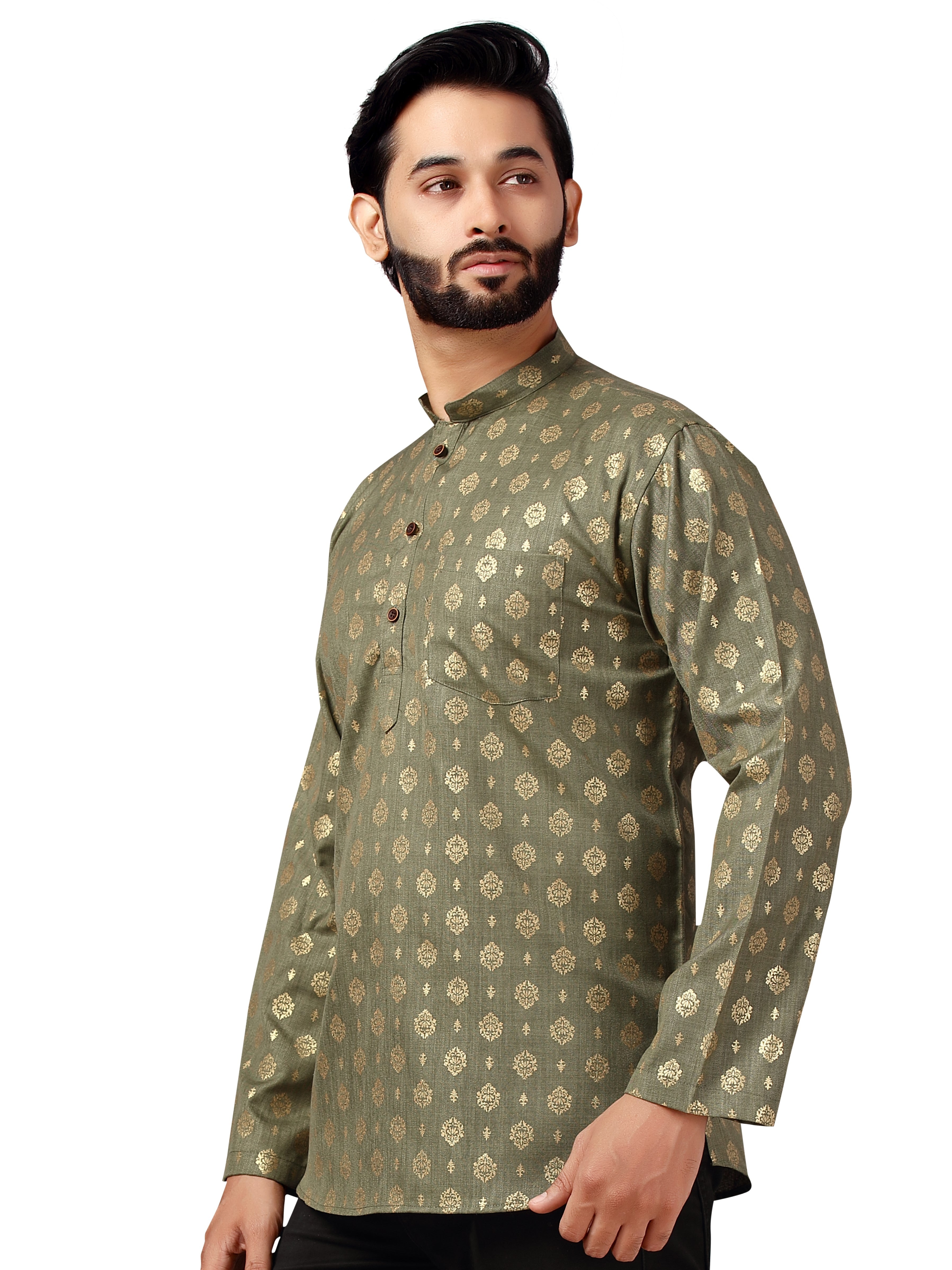 Mens Printed Kurti - Roop Darshan
