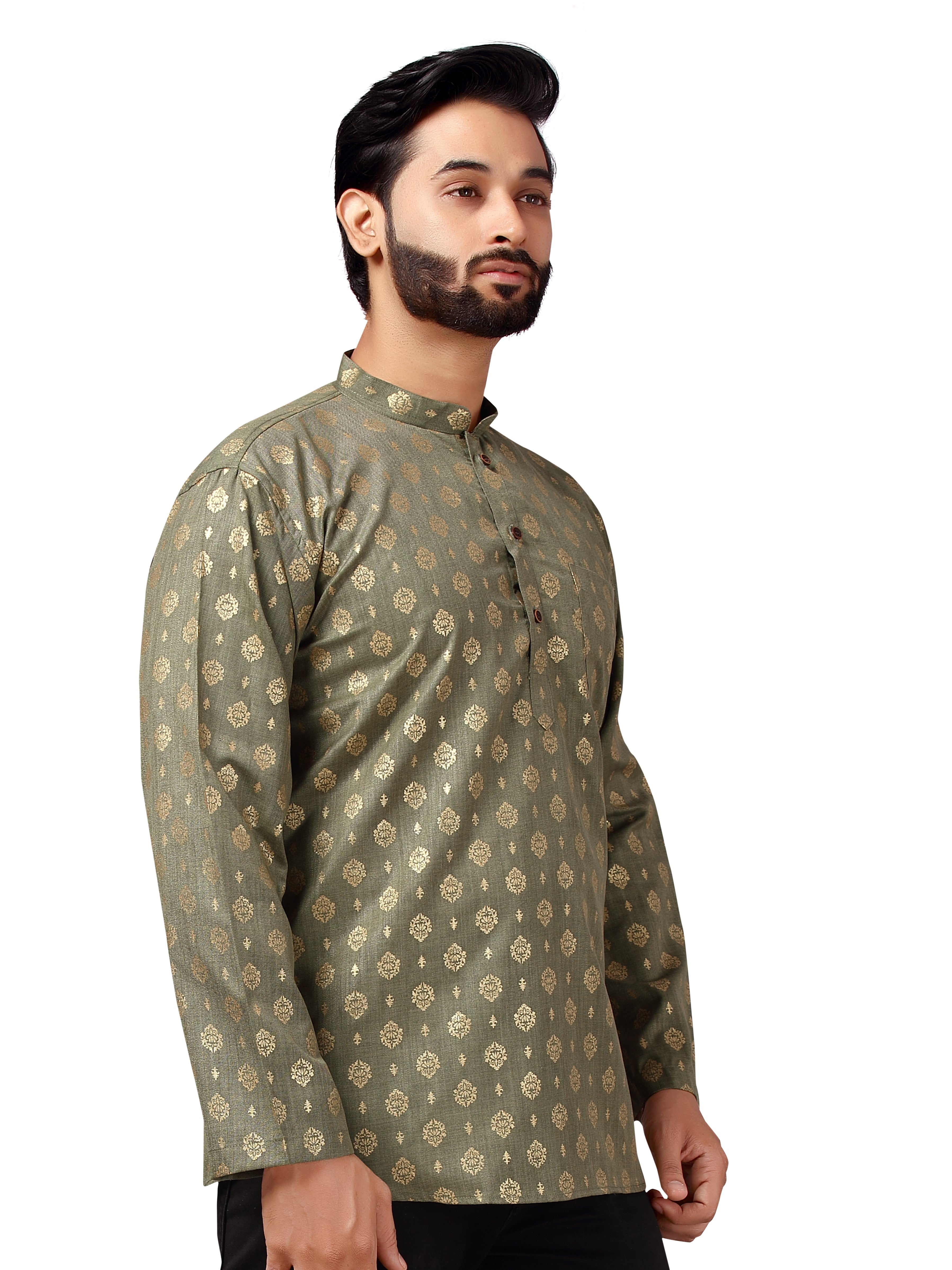 Mens Printed Kurti - Roop Darshan
