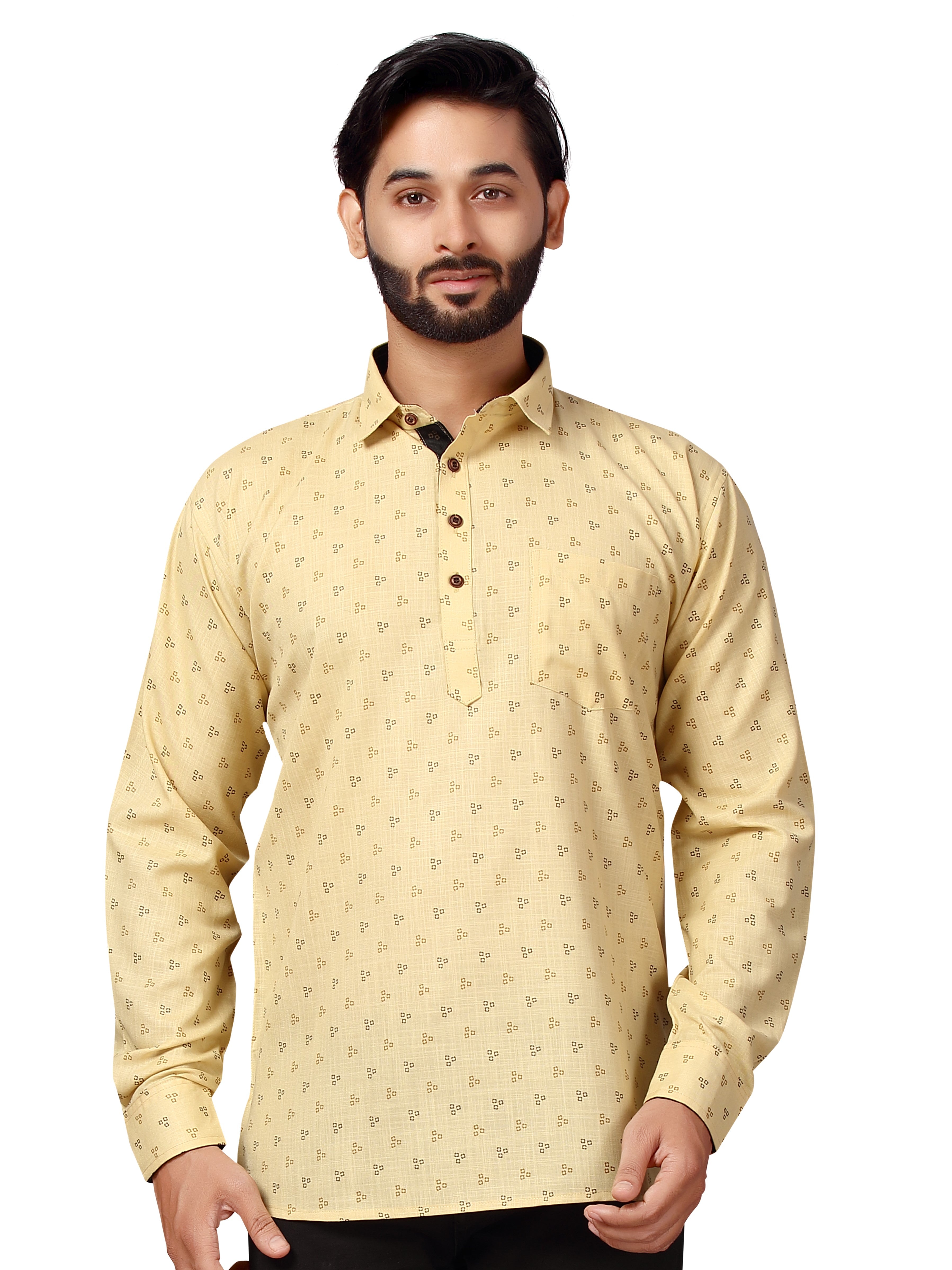 Mens Printed Kurti - Roop Darshan
