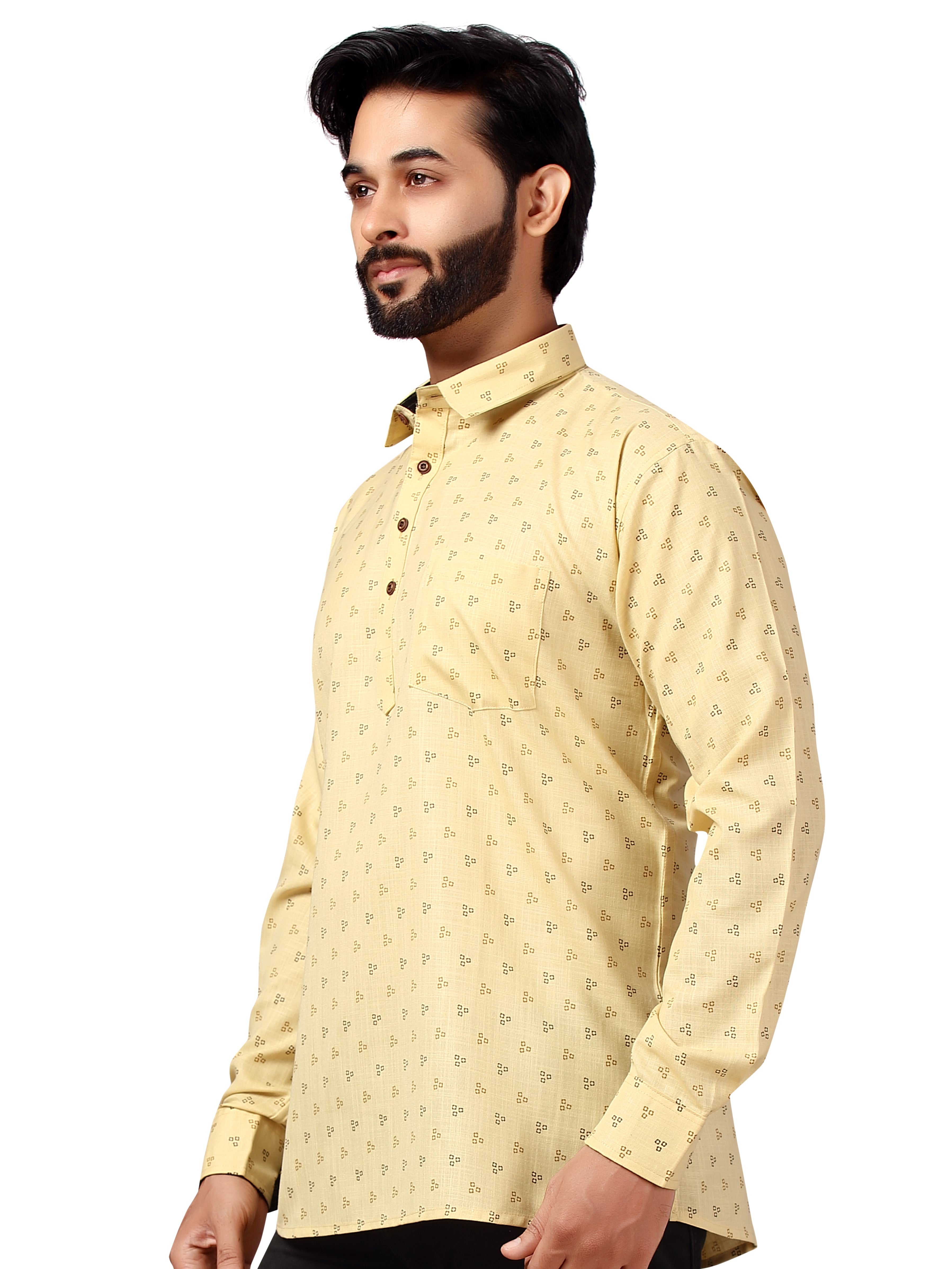 Mens Printed Kurti - Roop Darshan