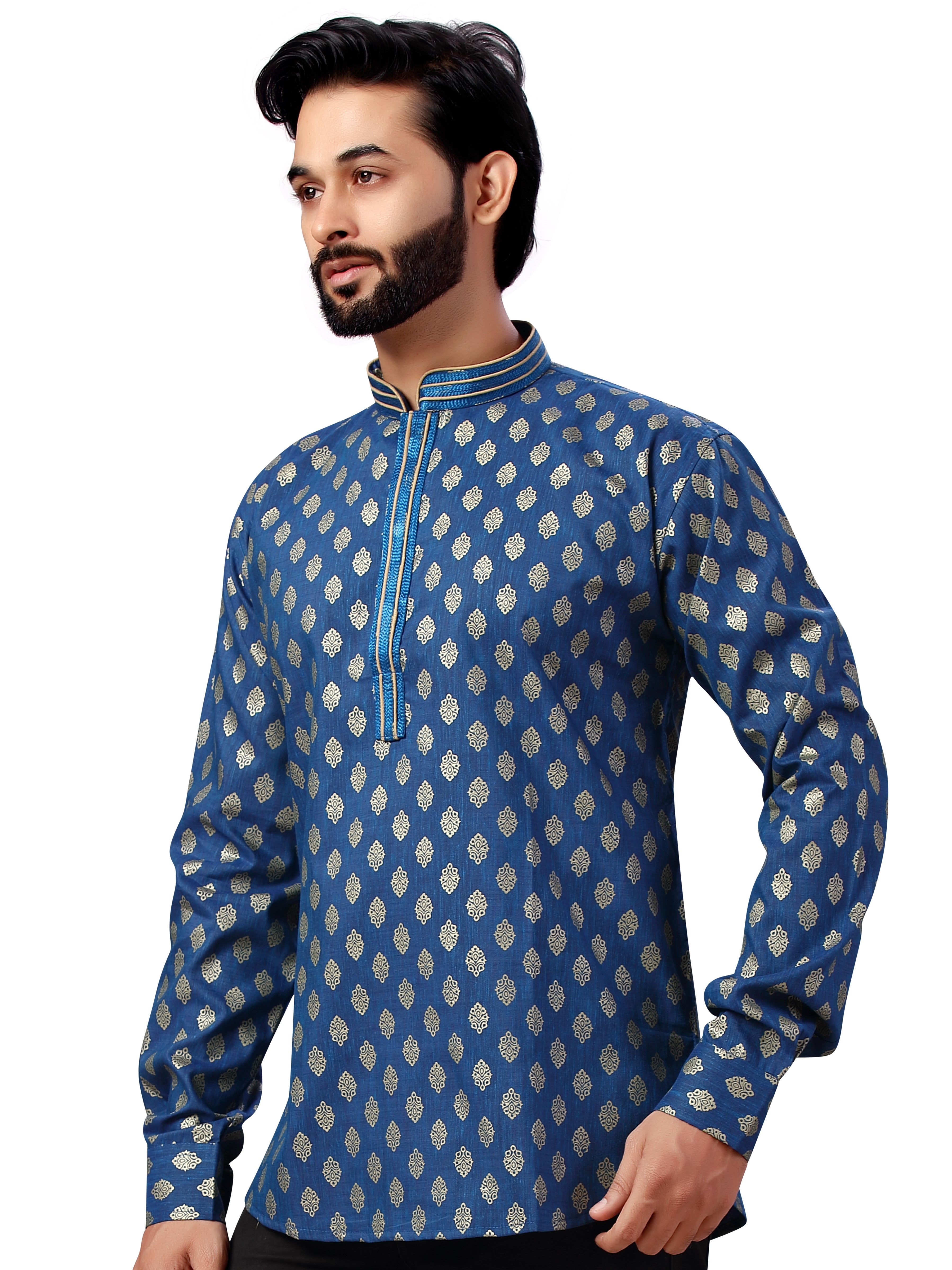 Mens Printed Kurti - Roop Darshan