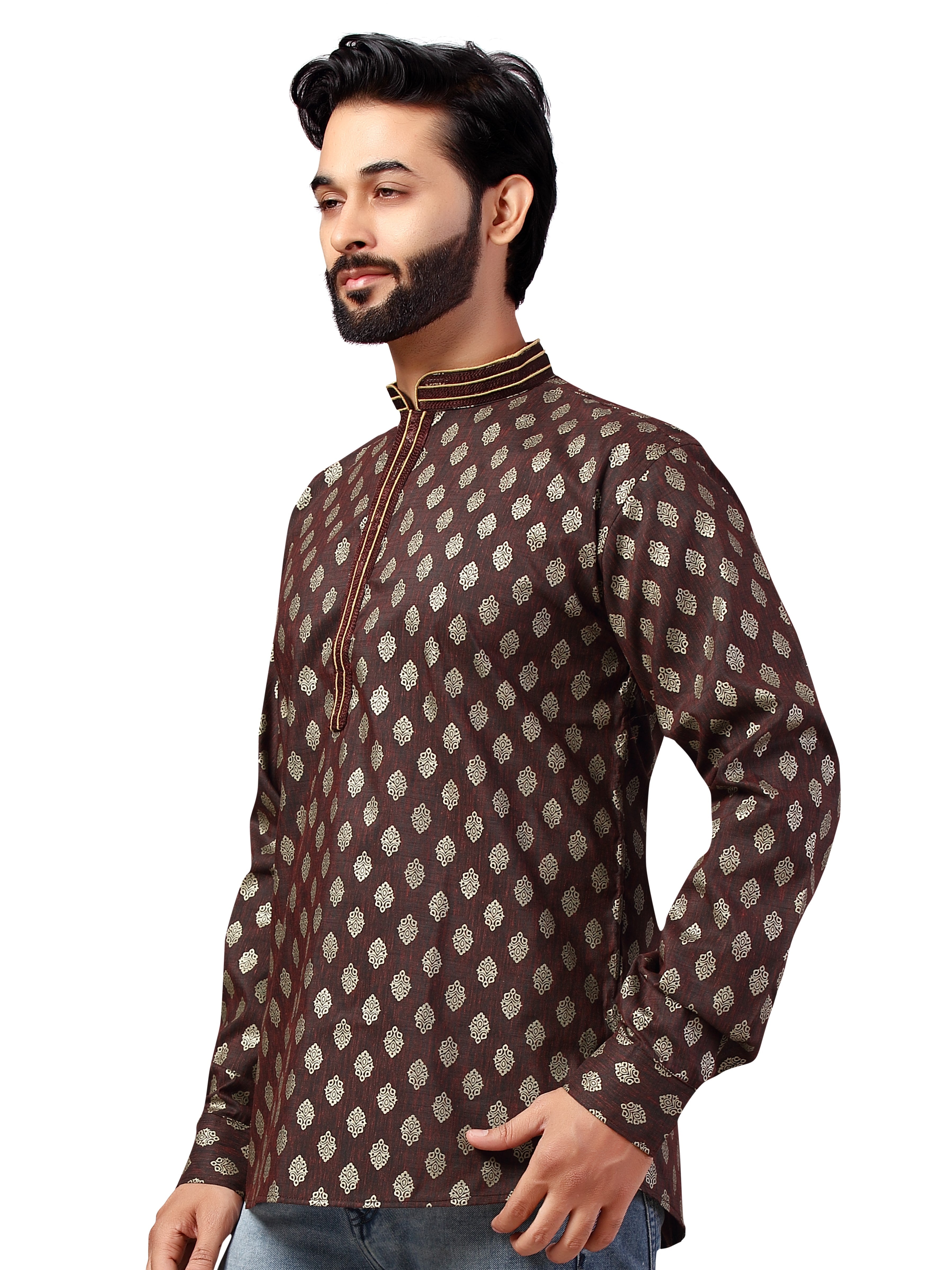 Mens Printed Kurti - Roop Darshan