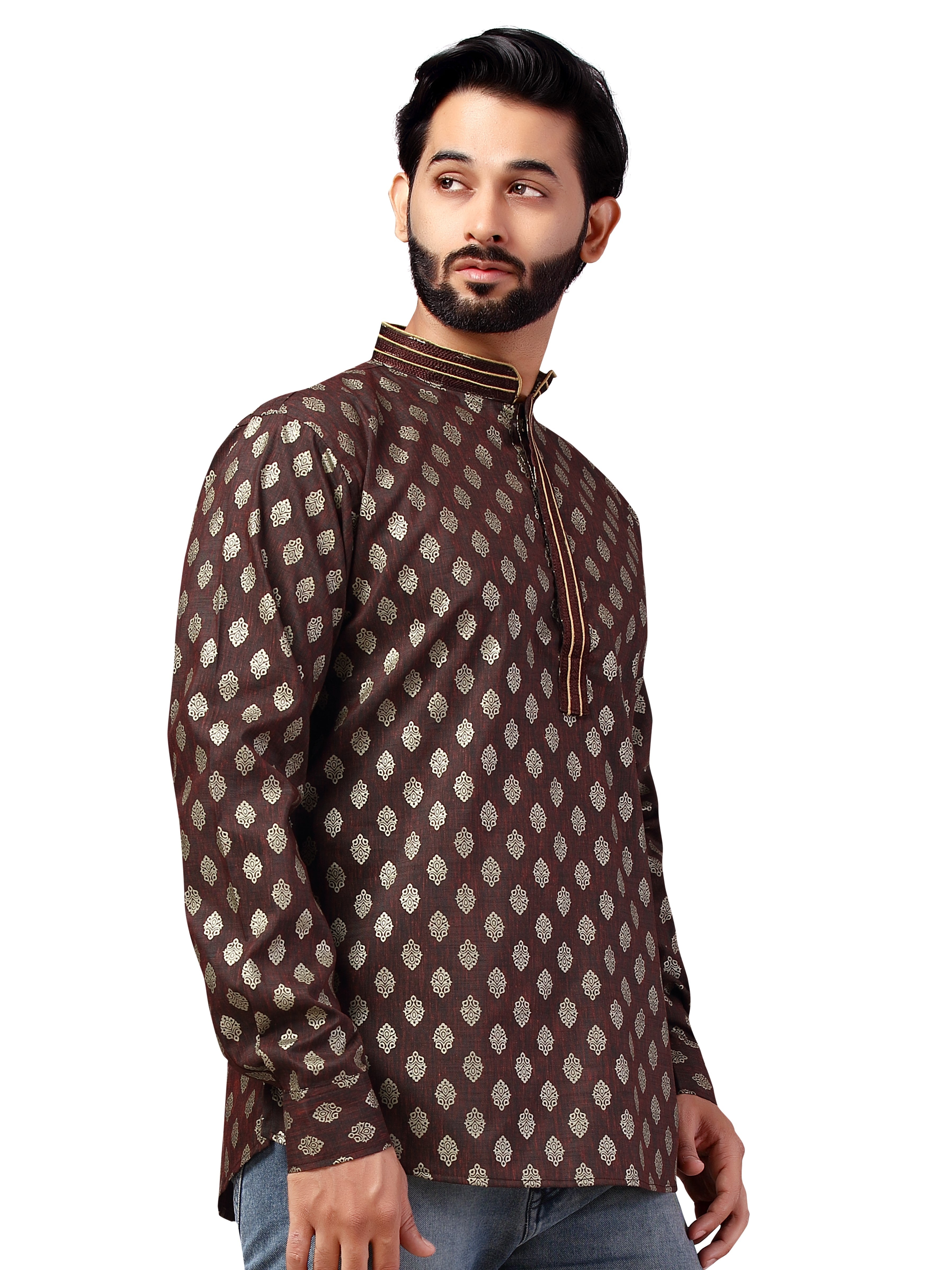 Mens Printed Kurti - Roop Darshan