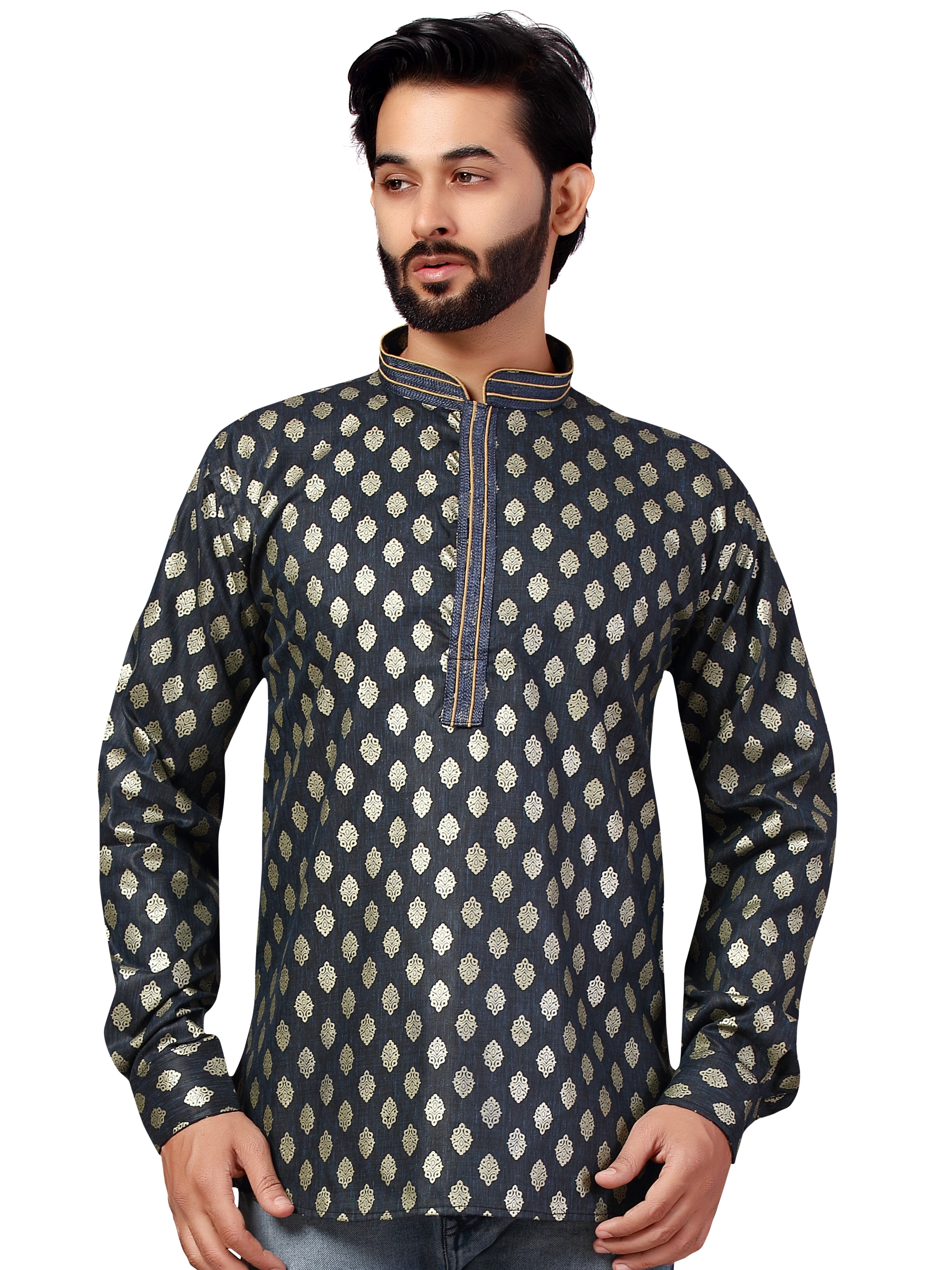 Mens Printed Kurti - Roop Darshan