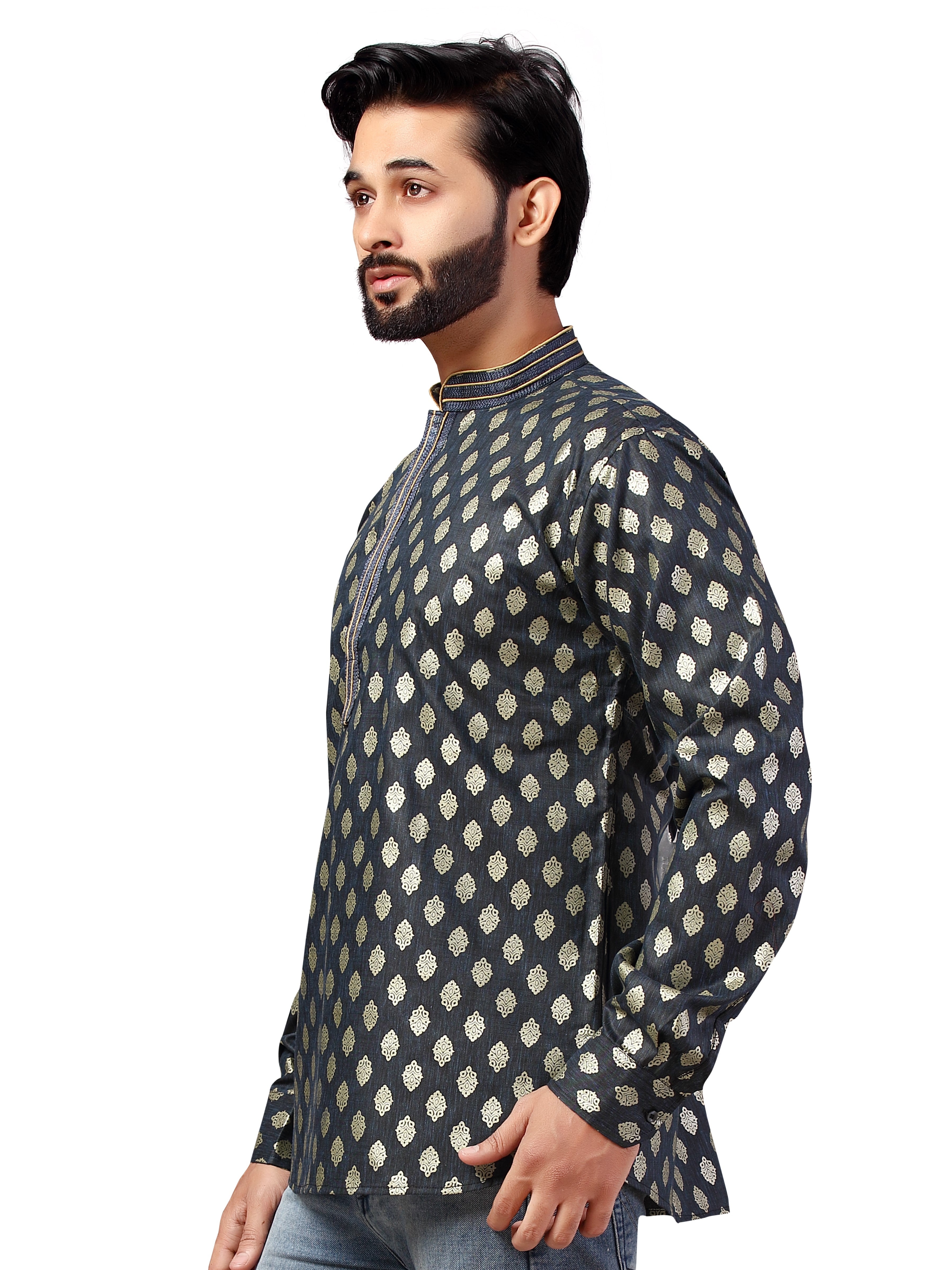 Mens Printed Kurti - Roop Darshan