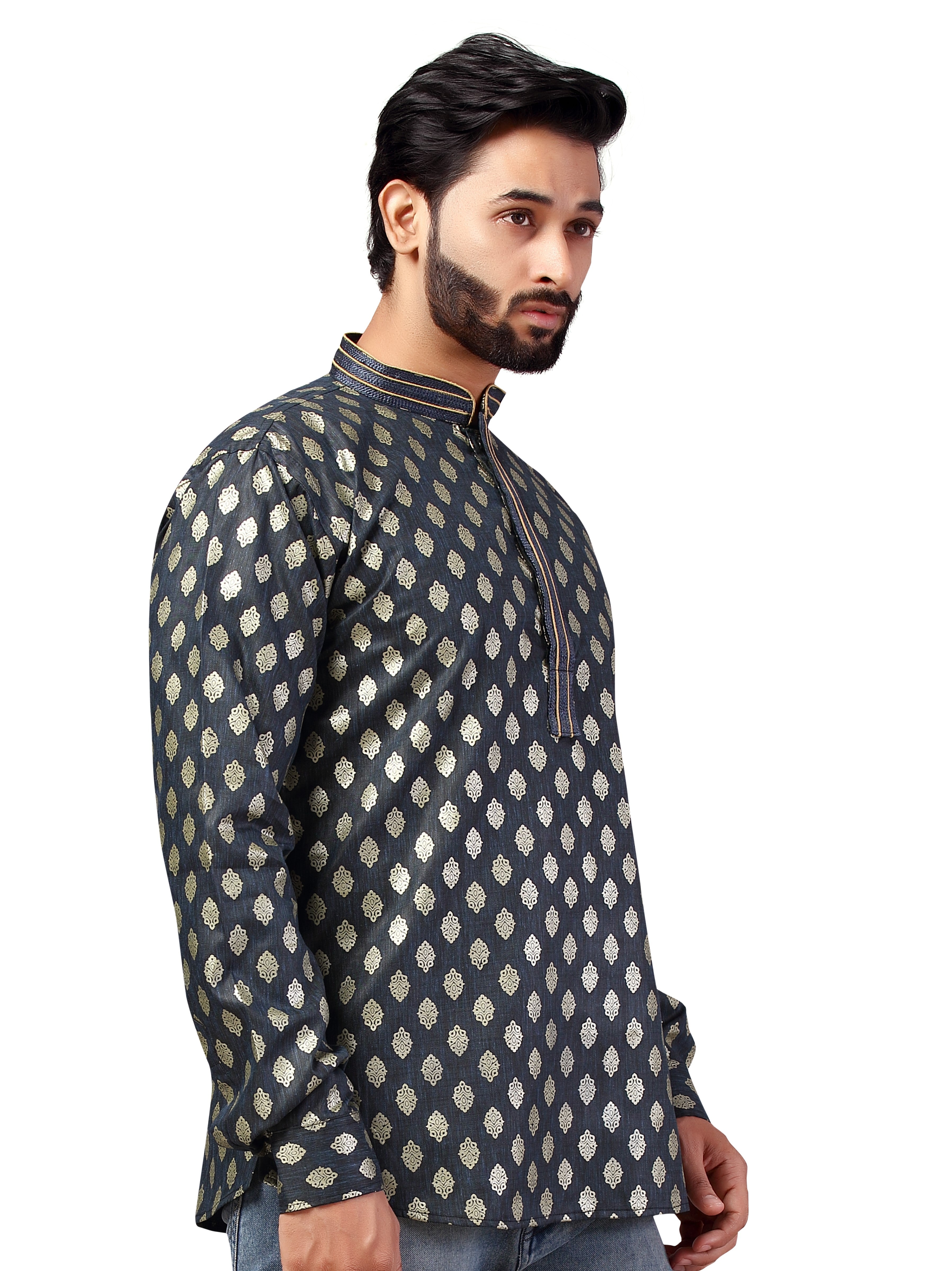Mens Printed Kurti - Roop Darshan