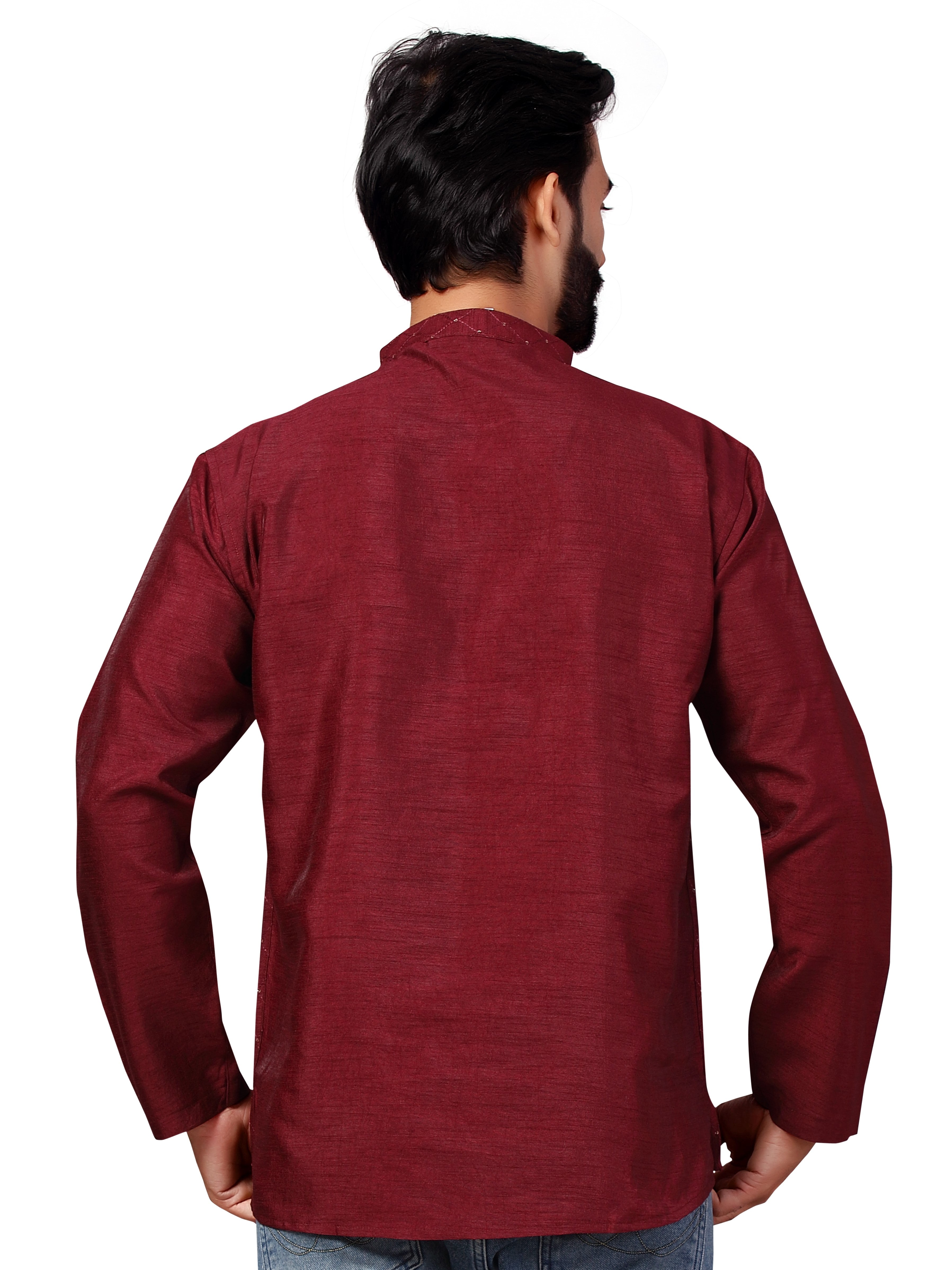 Mens Tiki Embroidered Kurti - Roop Darshan