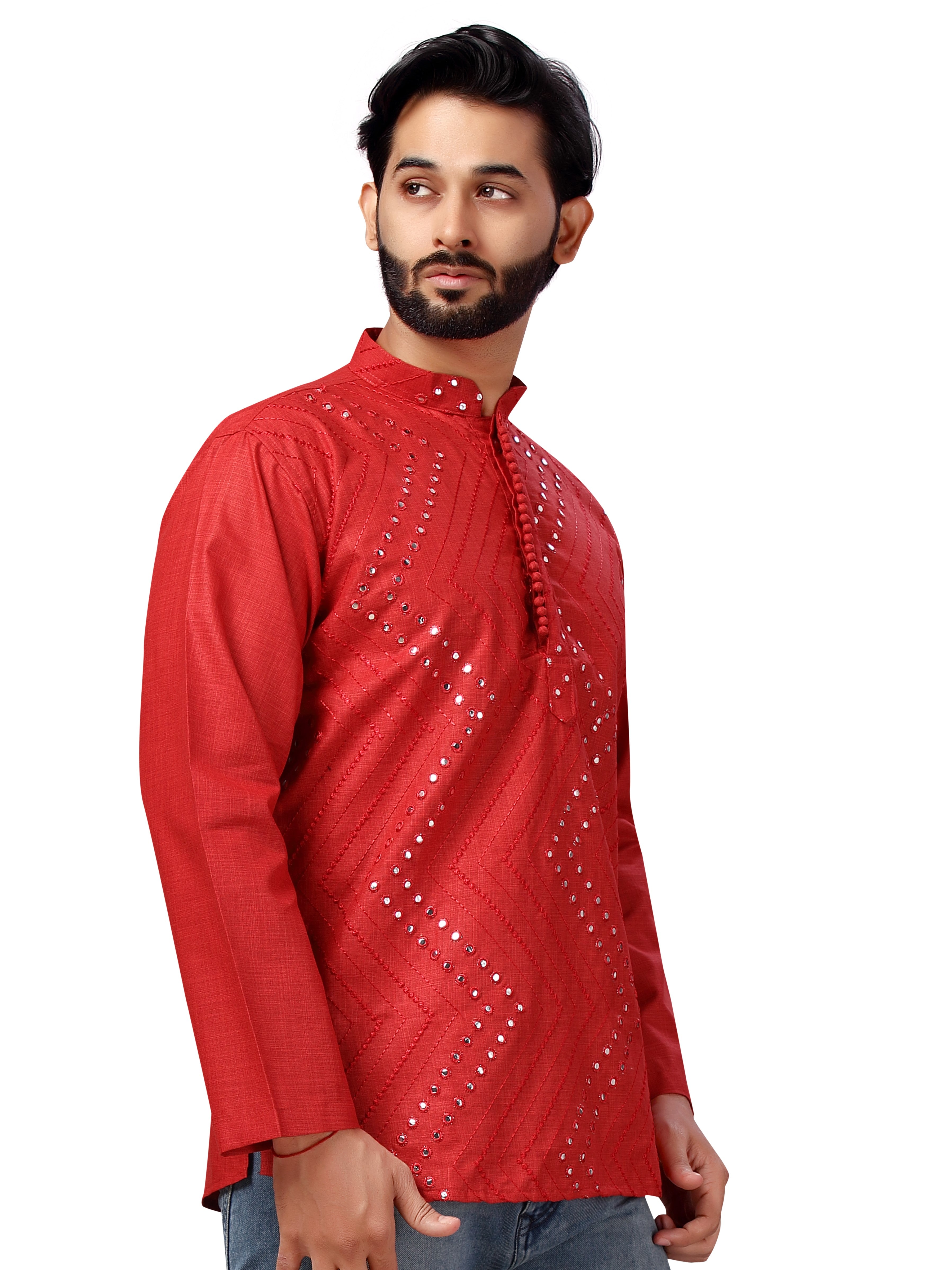 Mens Aabhla Work Kurti - Roop Darshan