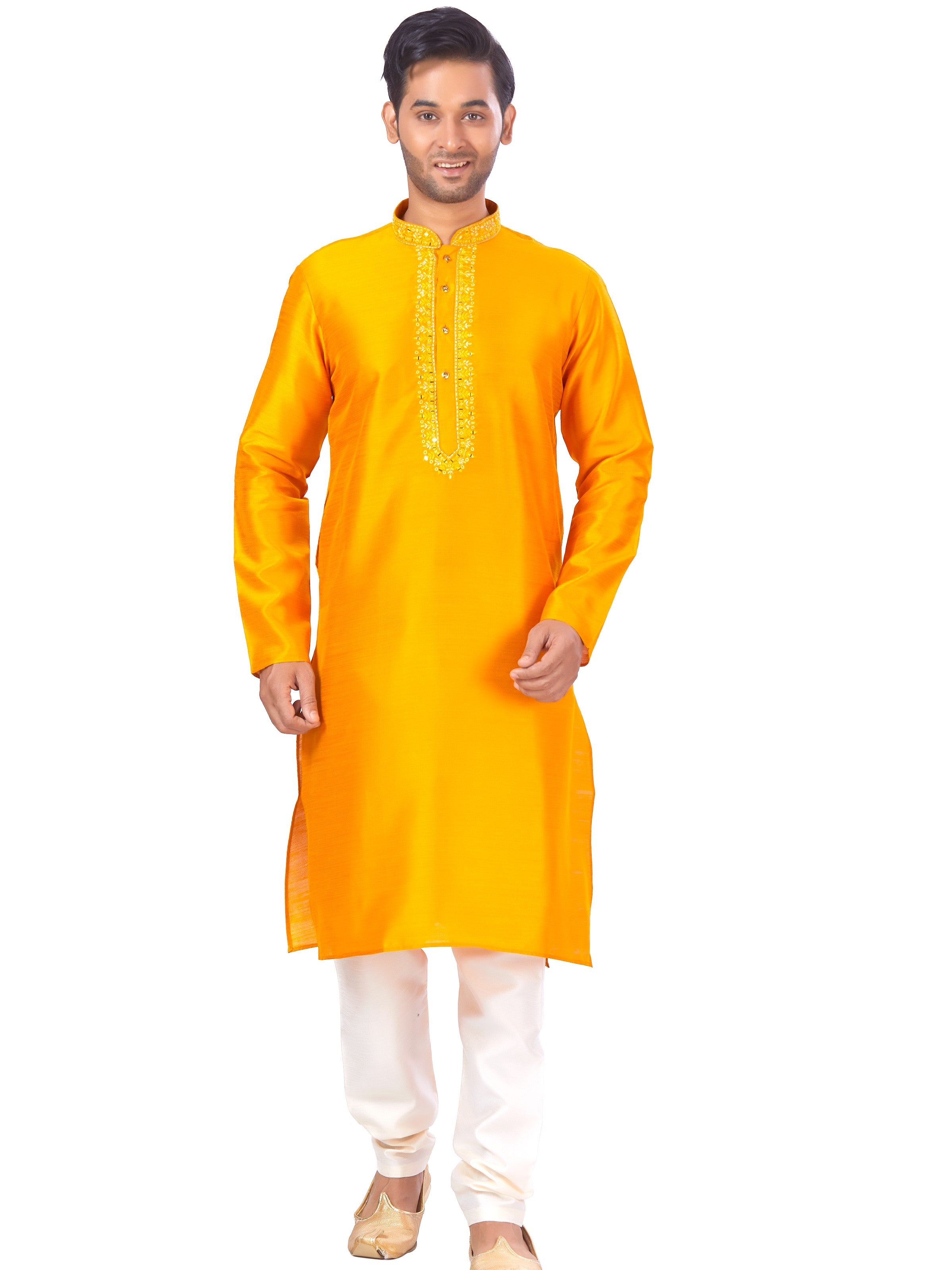 Mens Embroidered Kurta Payjama - Roop Darshan