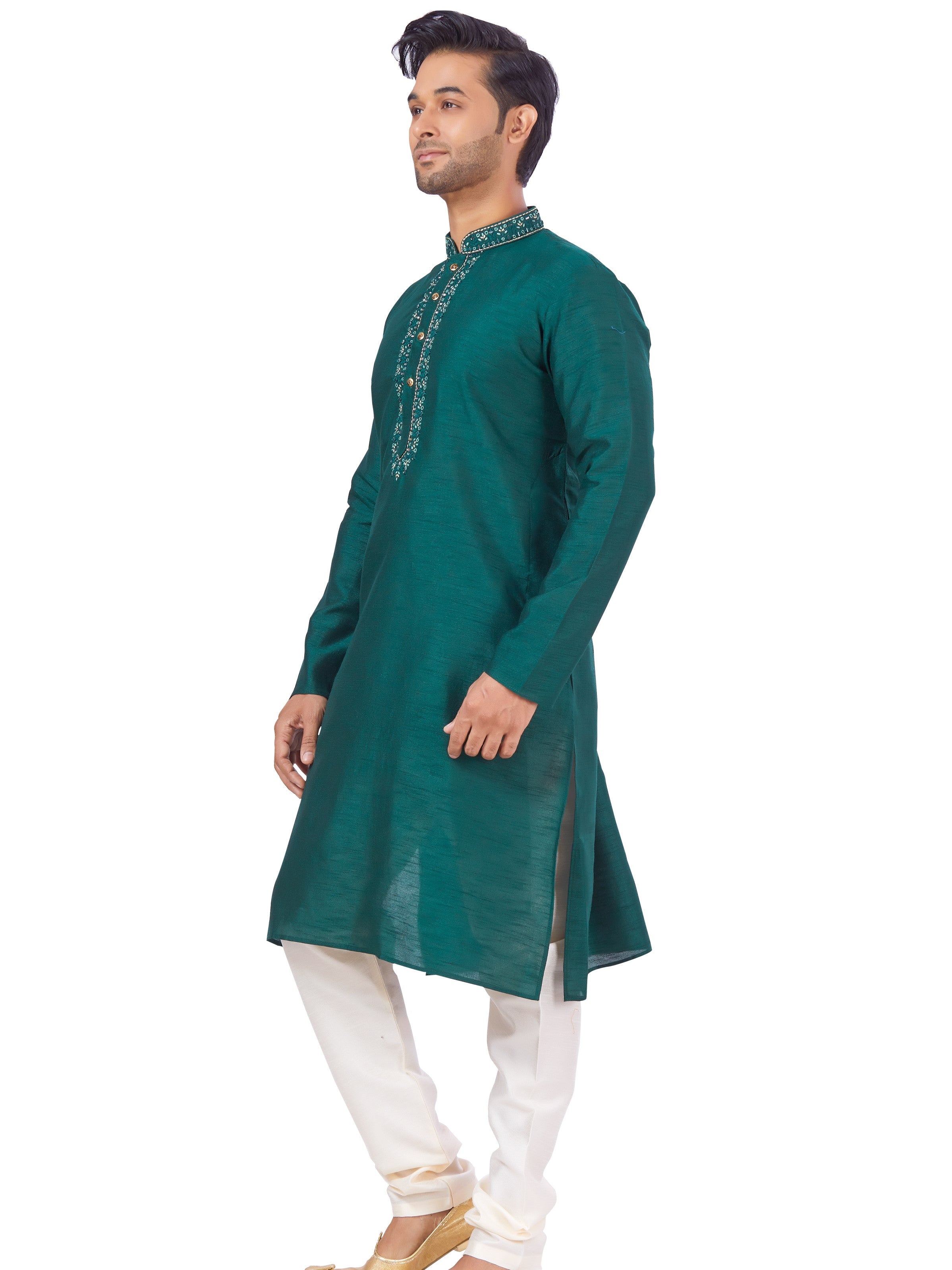Mens Embroidered Kurta Payjama - Roop Darshan