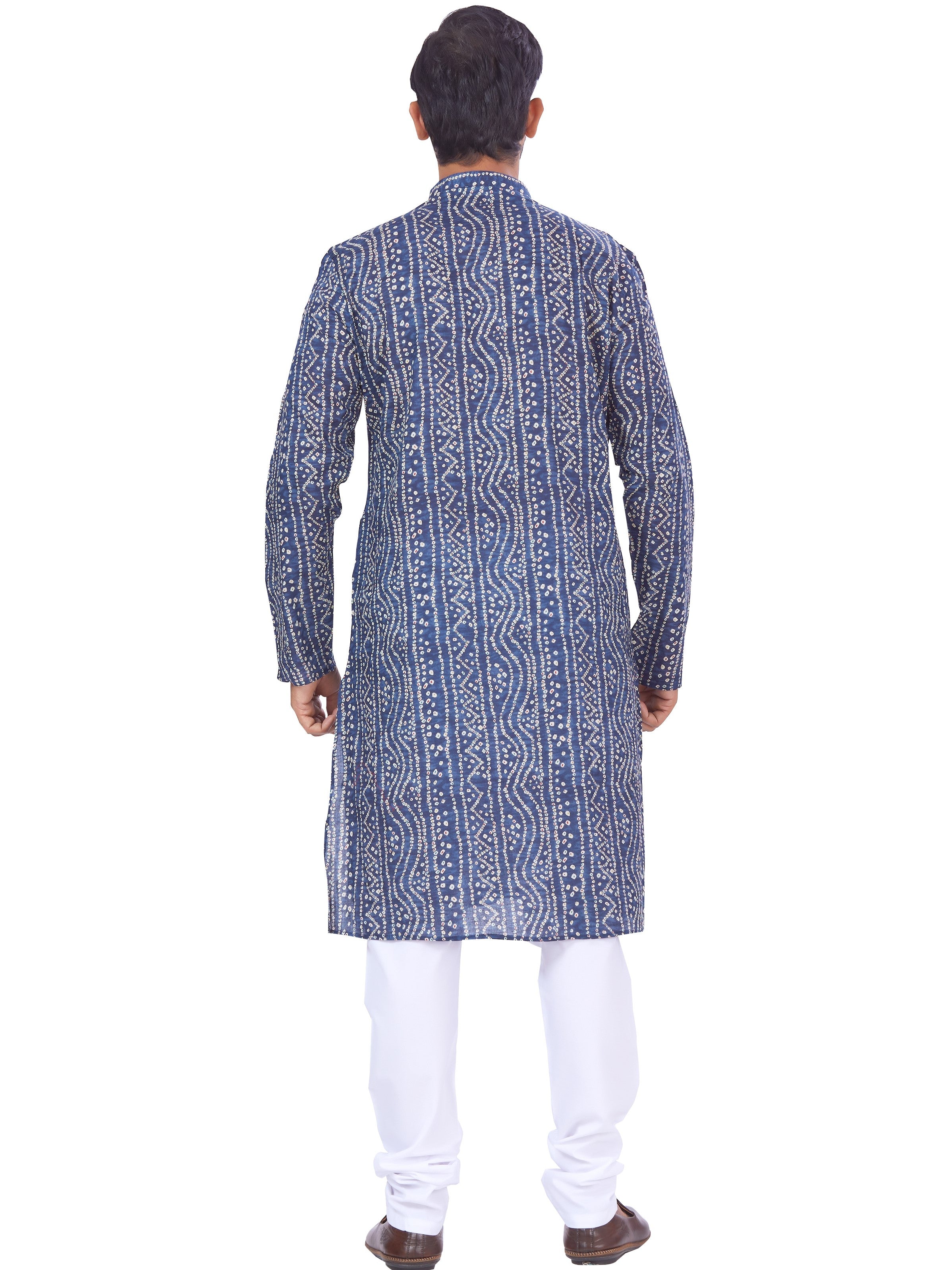 Mens Printed Kurta Payjama - Roop Darshan