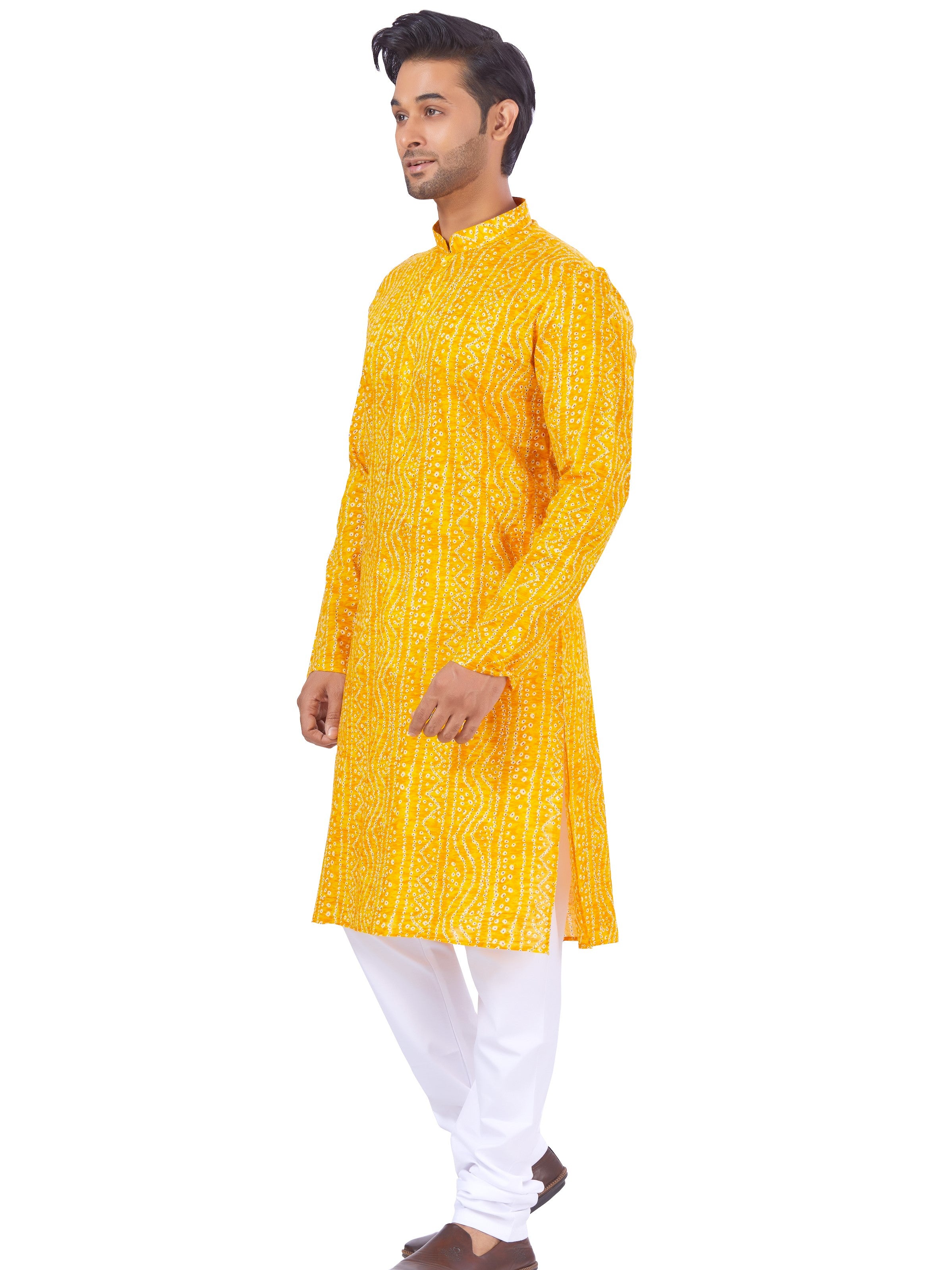 Mens Printed Kurta Payjama - Roop Darshan