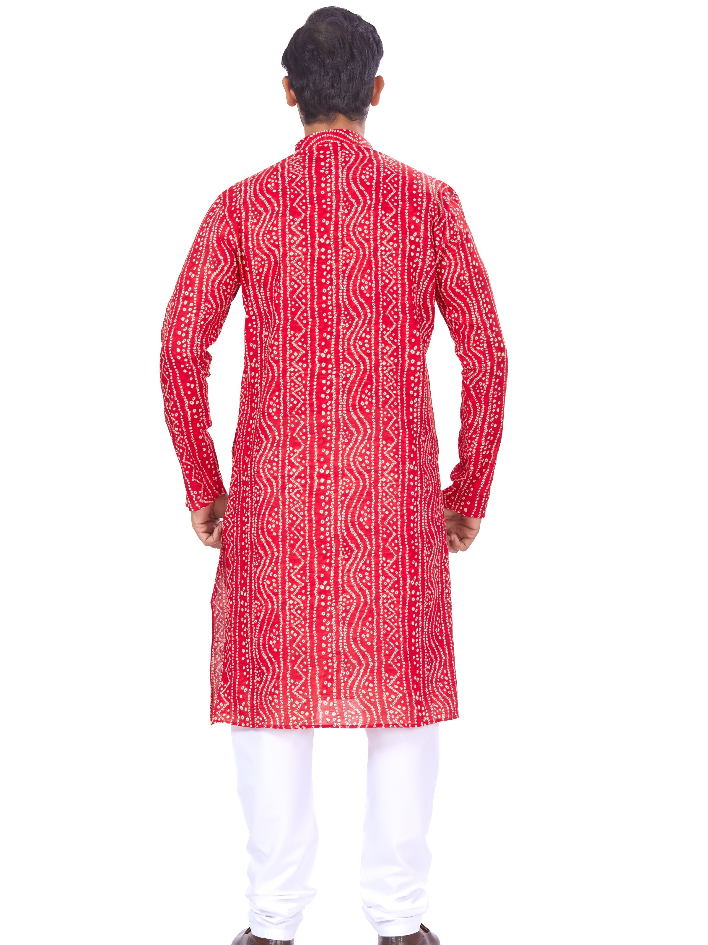 Mens Printed Kurta Payjama - Roop Darshan