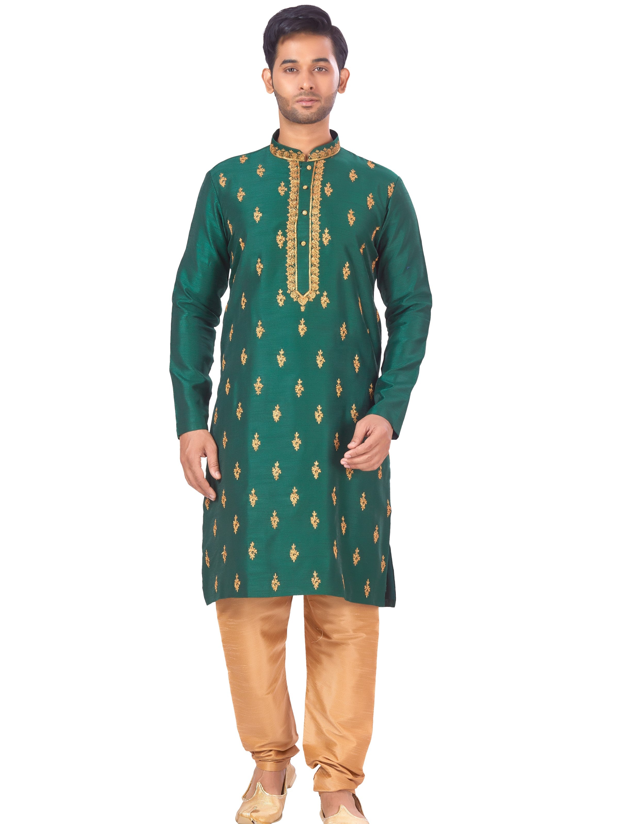 Mens Embroidered Kurta Payjama - Roop Darshan