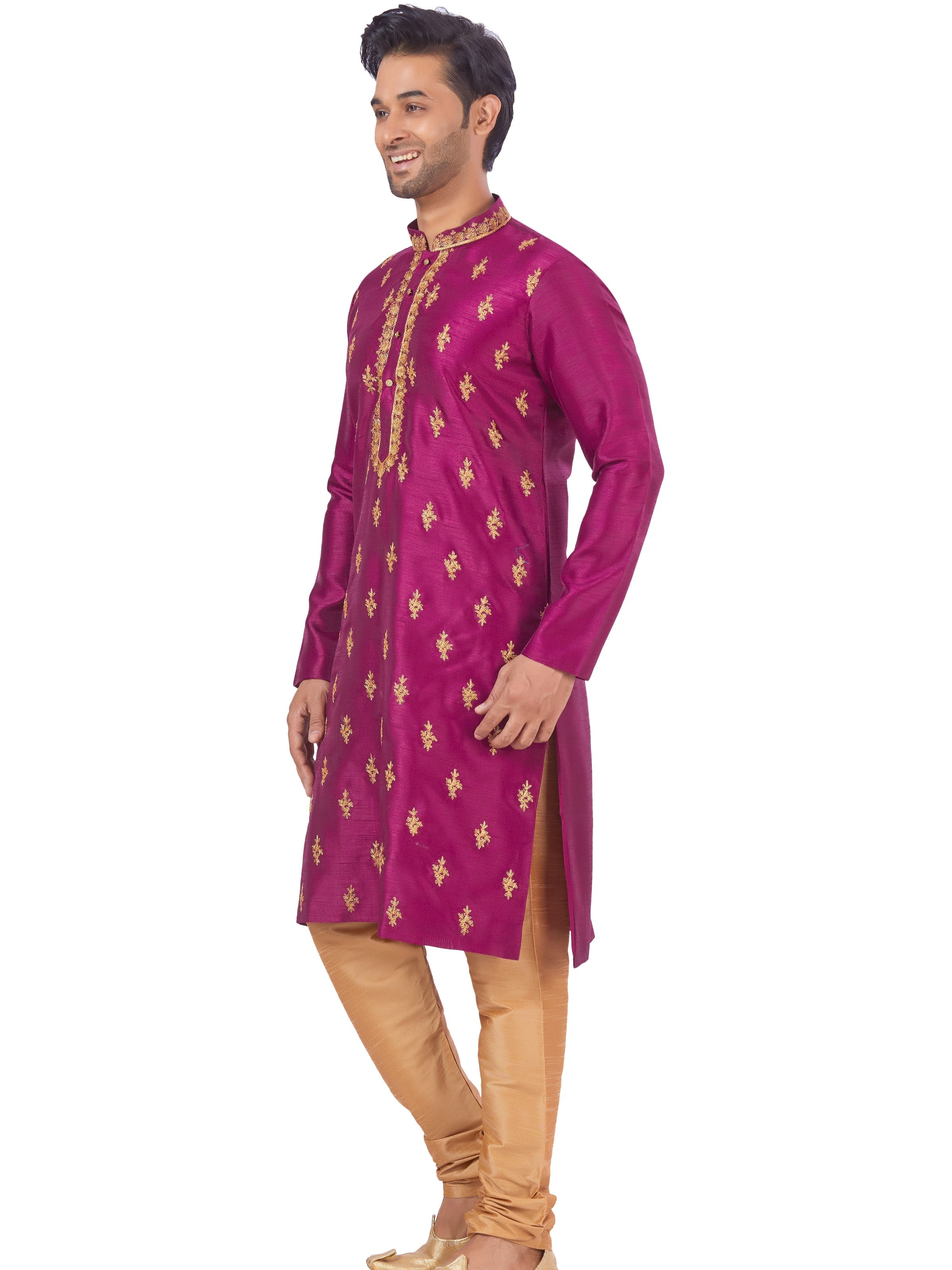 Mens Embroidered Kurta Payjama - Roop Darshan