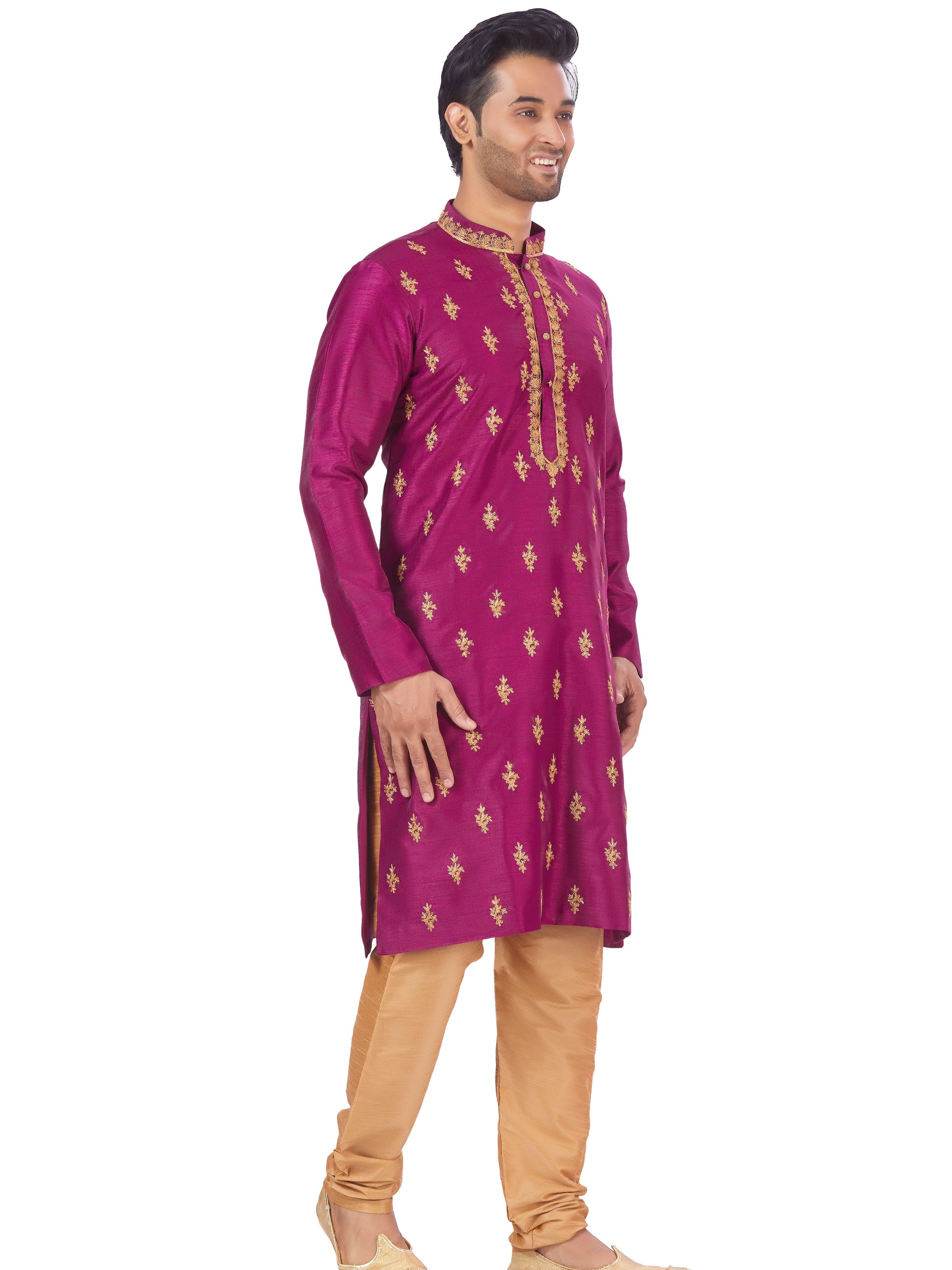 Mens Embroidered Kurta Payjama - Roop Darshan