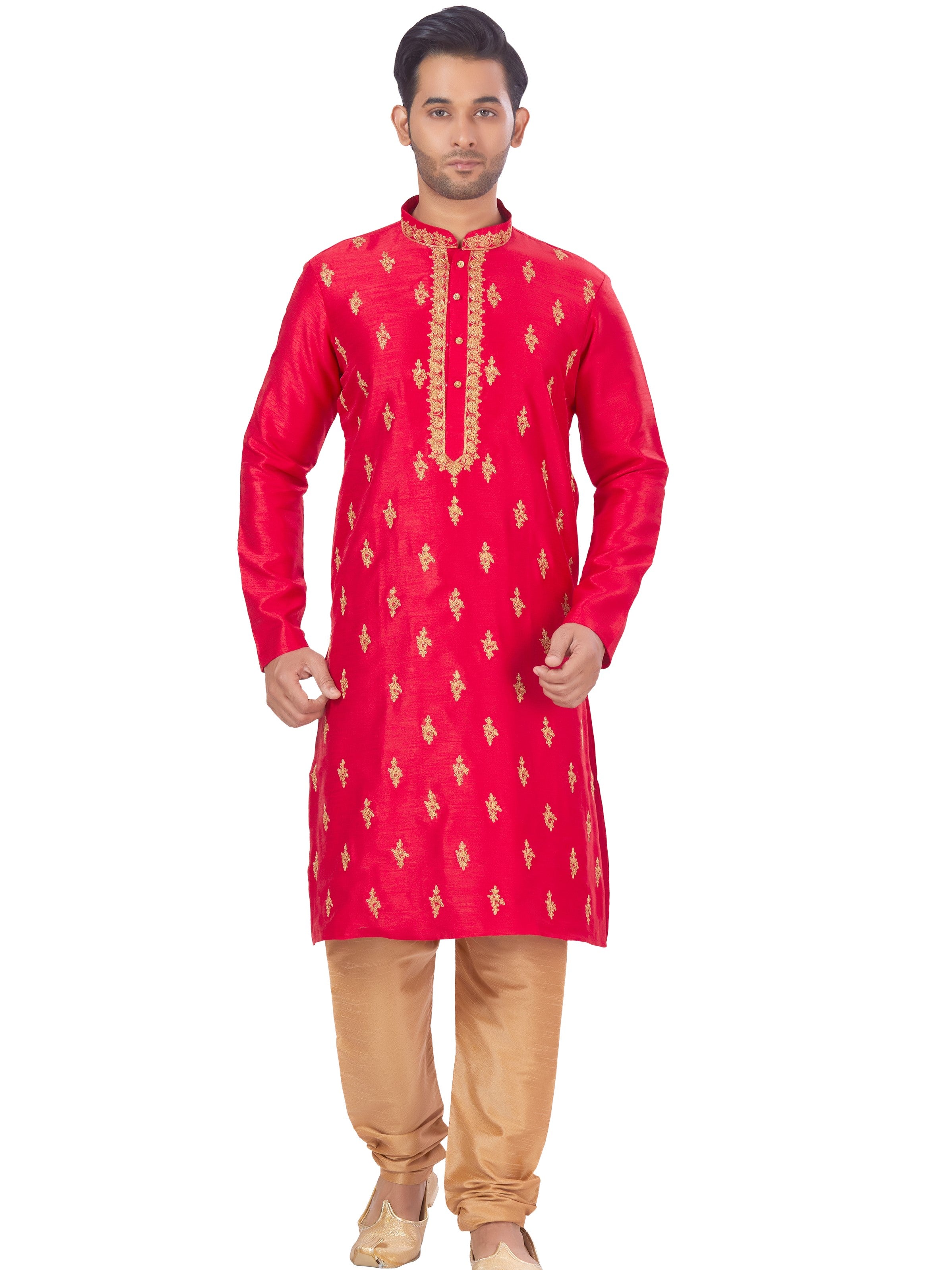 Mens Embroidered Kurta Payjama - Roop Darshan