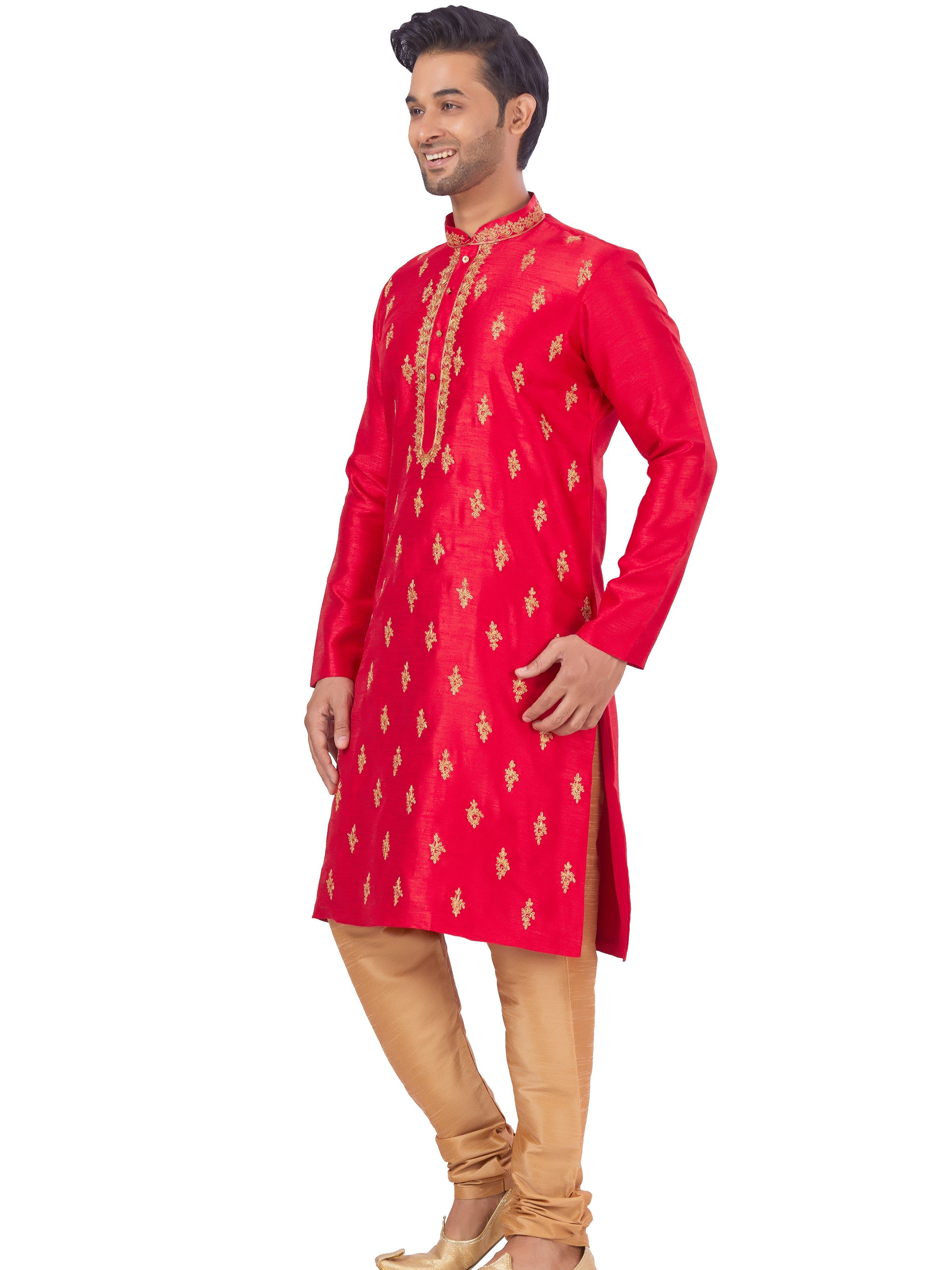 Mens Embroidered Kurta Payjama - Roop Darshan