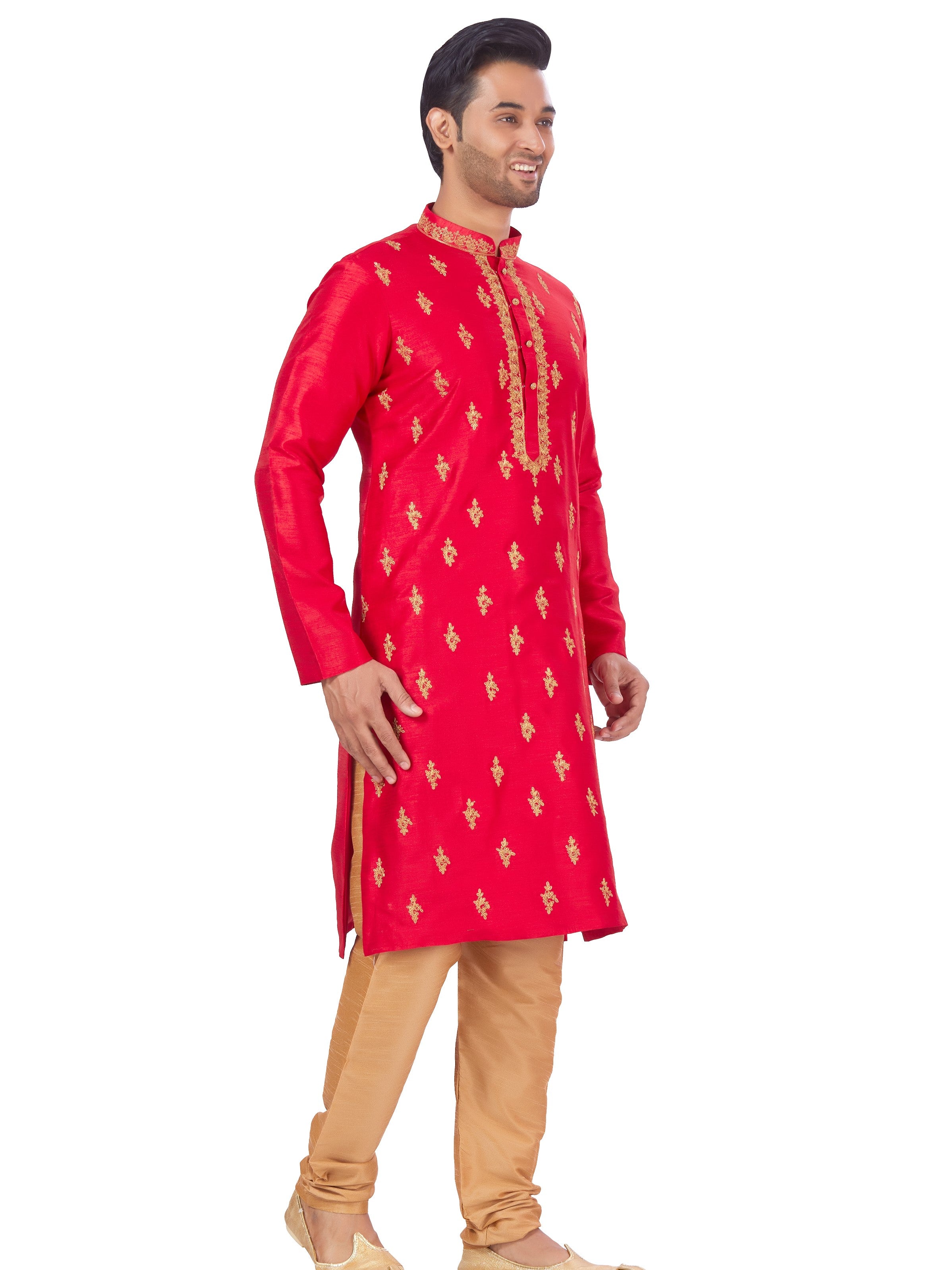 Mens Embroidered Kurta Payjama - Roop Darshan