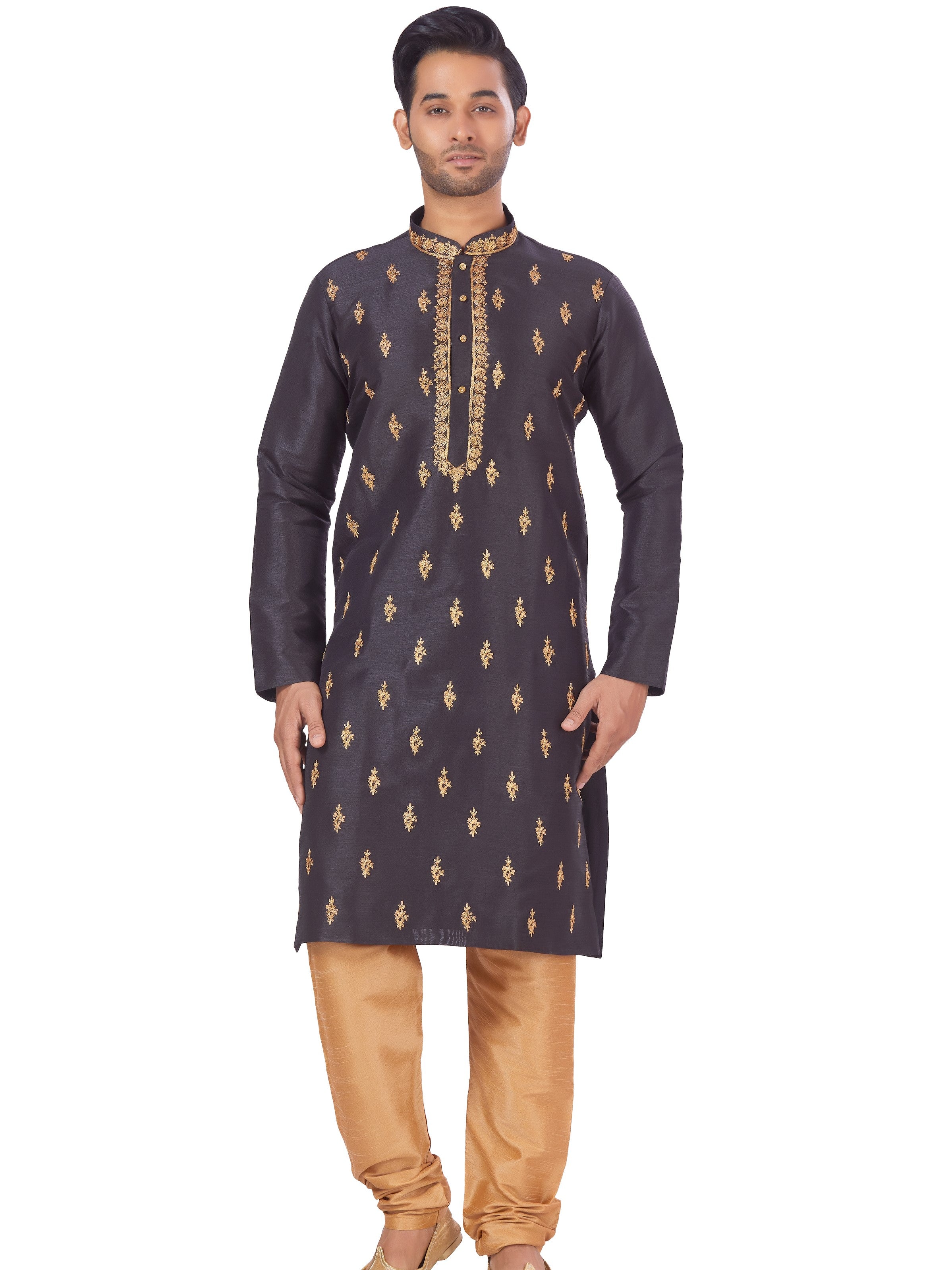 Mens Embroidered Kurta Payjama - Roop Darshan